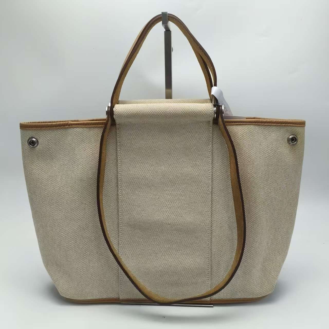 【*Shipping from: China*】HERMES Canvas Handbag with M stamp — view 2