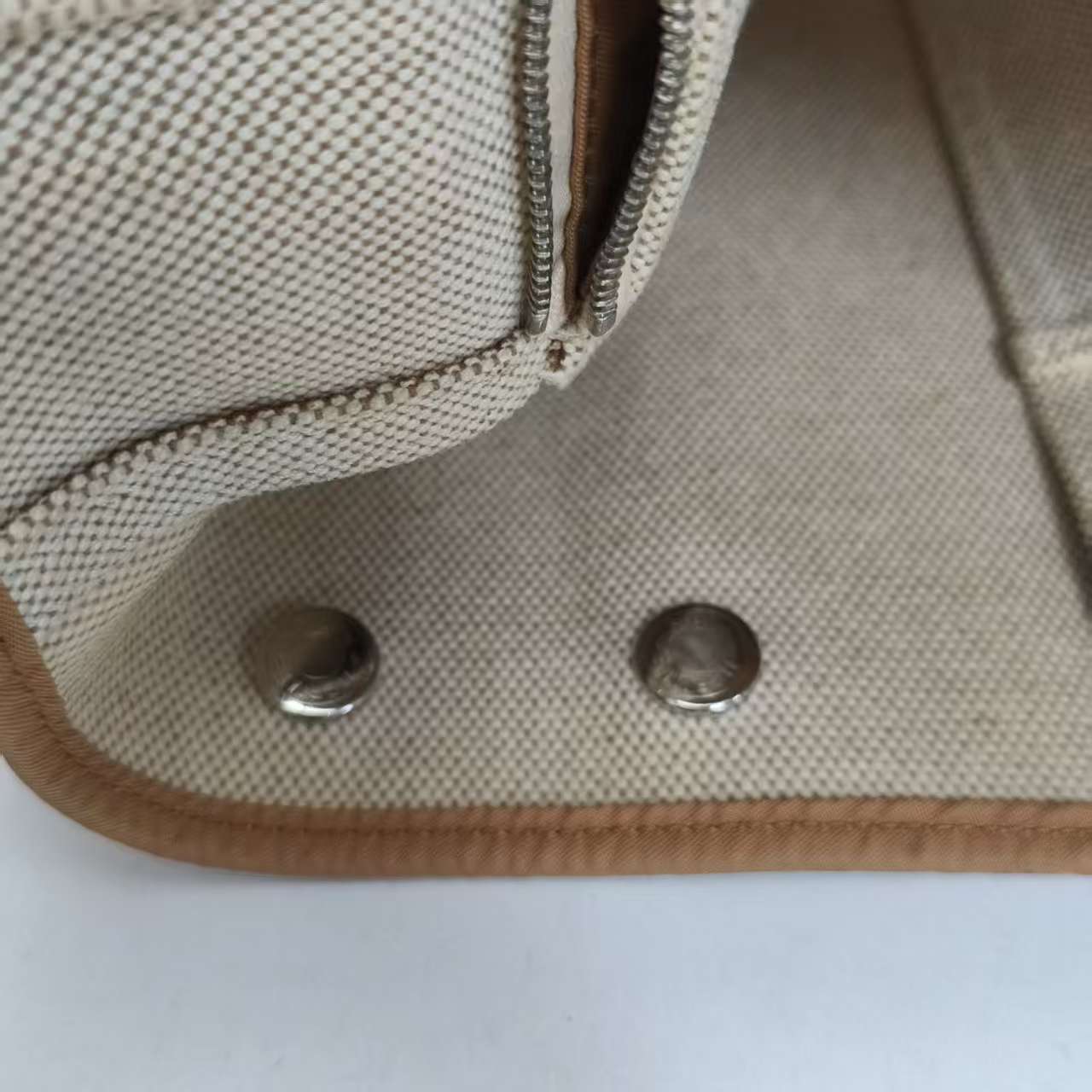 【*Shipping from: China*】HERMES Canvas Handbag with M stamp — view 8
