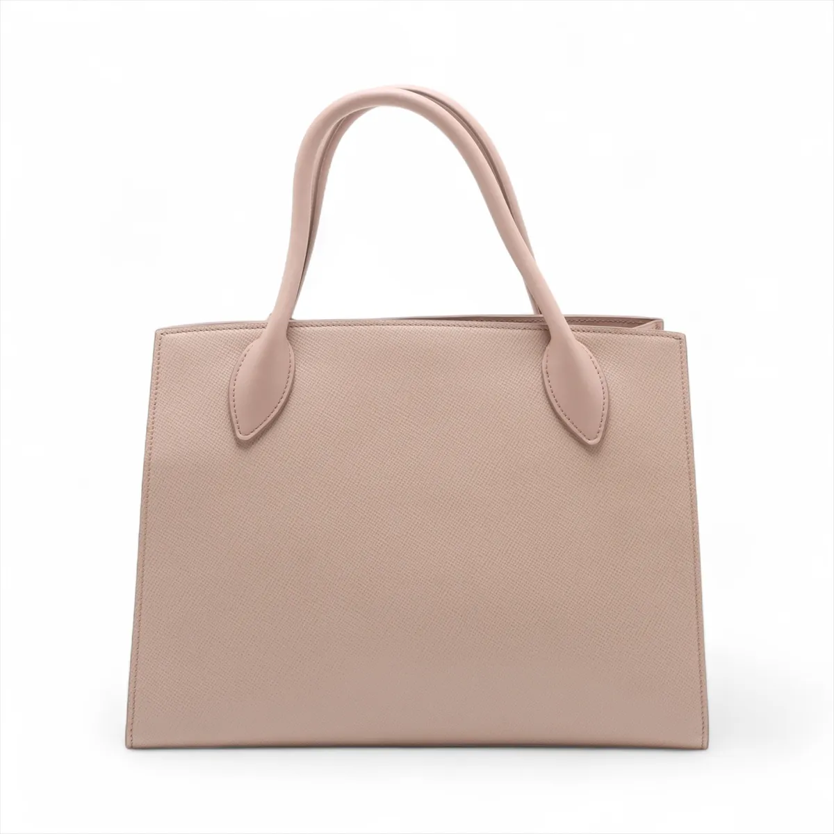 Saffiano Cuir Leather 2-Way Handbag, Pink, 1BA155 — view 2