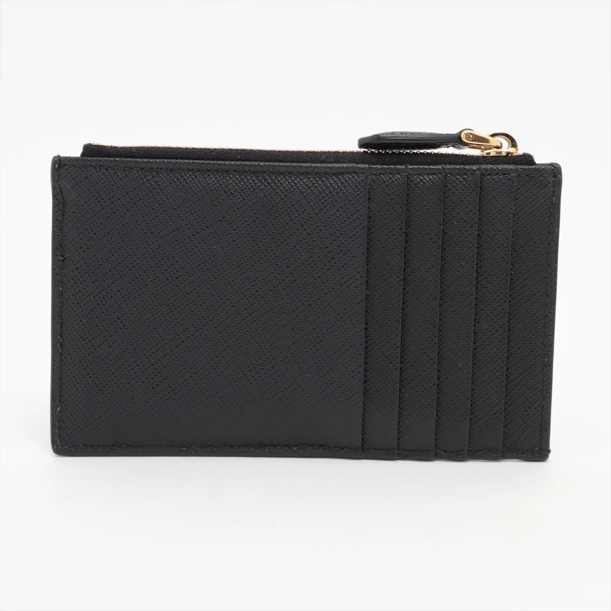 Saffiano 1MC086 Leather Fragment Case Black — view 2