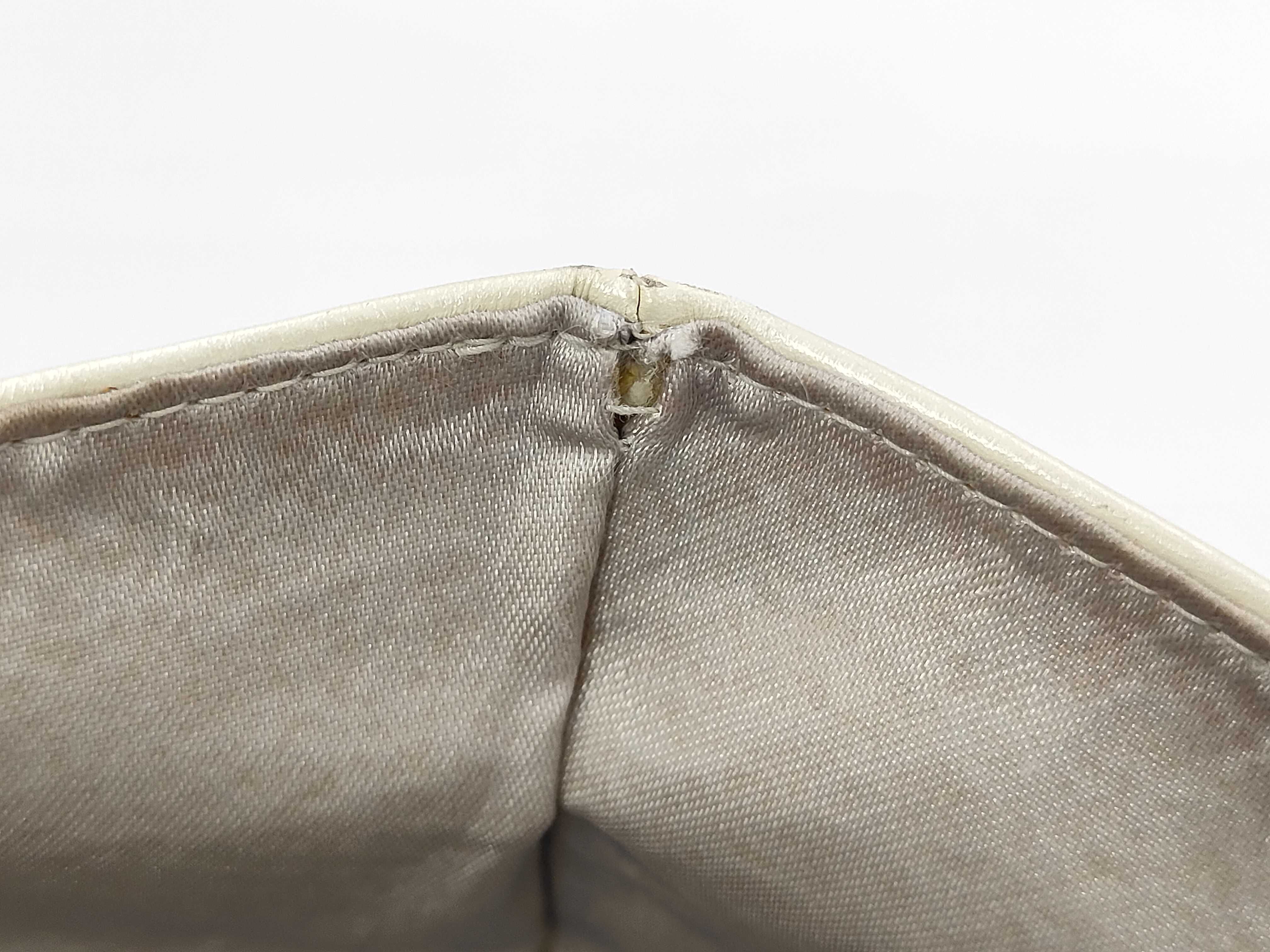 Matelassé handbag, pearl white, item number 5. — view 13