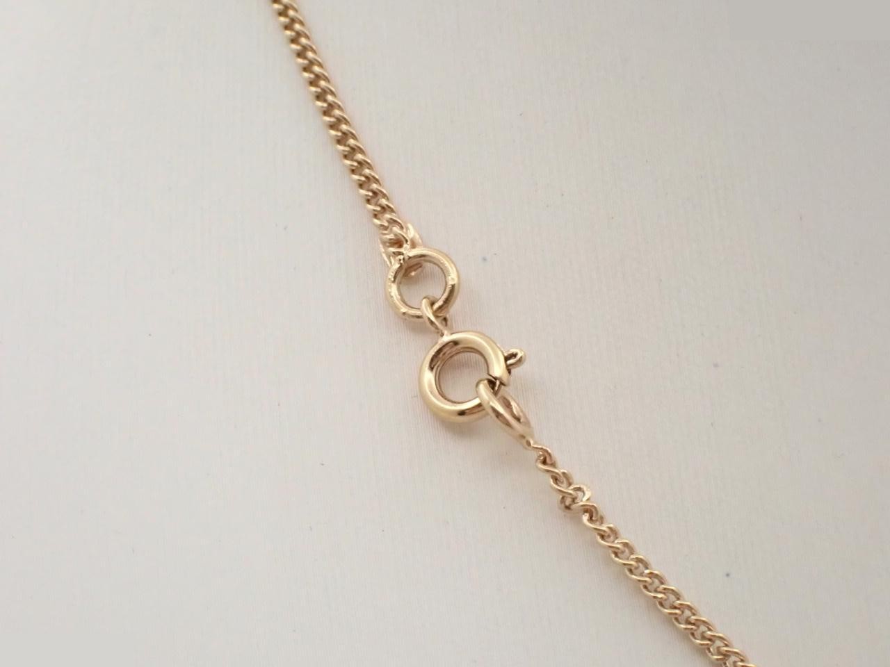 Necklace 04P Coco Mark Heart Gold Chain — view 2