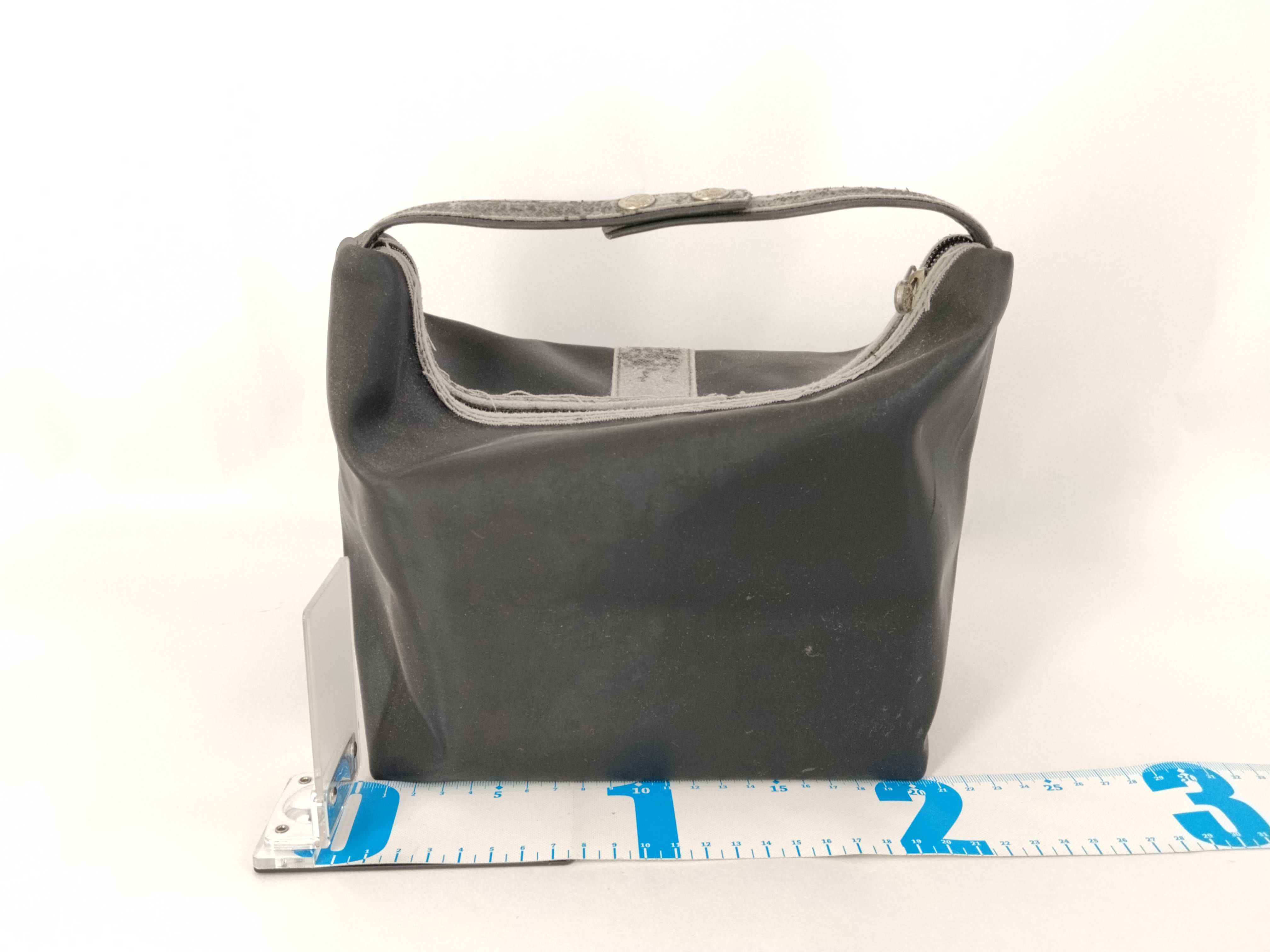 Pecan Pattern A. Fendi Pecan Pattern Pouch Vanity Bag Black Vanity Bag — view 2