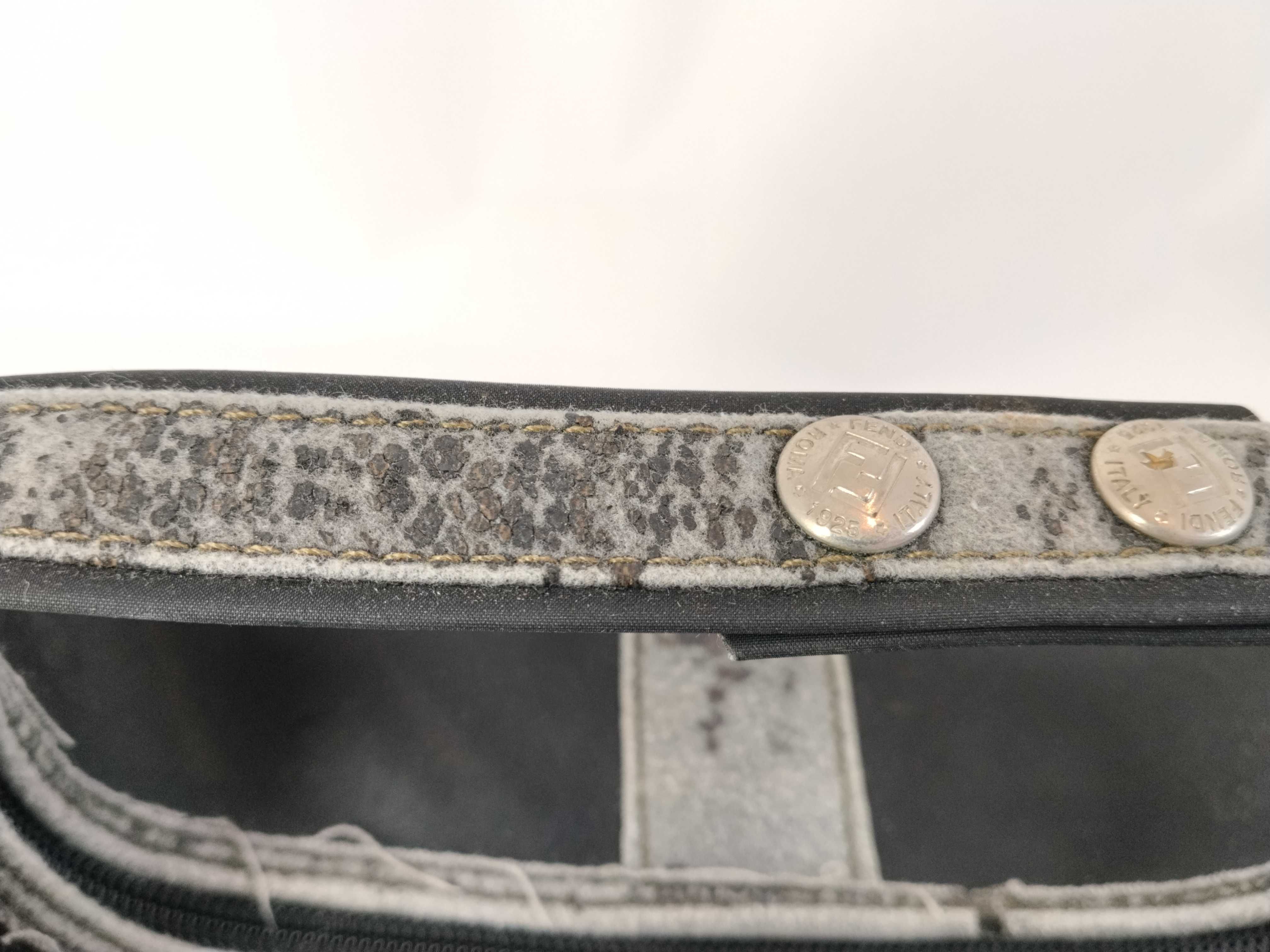 Pecan Pattern A. Fendi Pecan Pattern Pouch Vanity Bag Black Vanity Bag — view 4