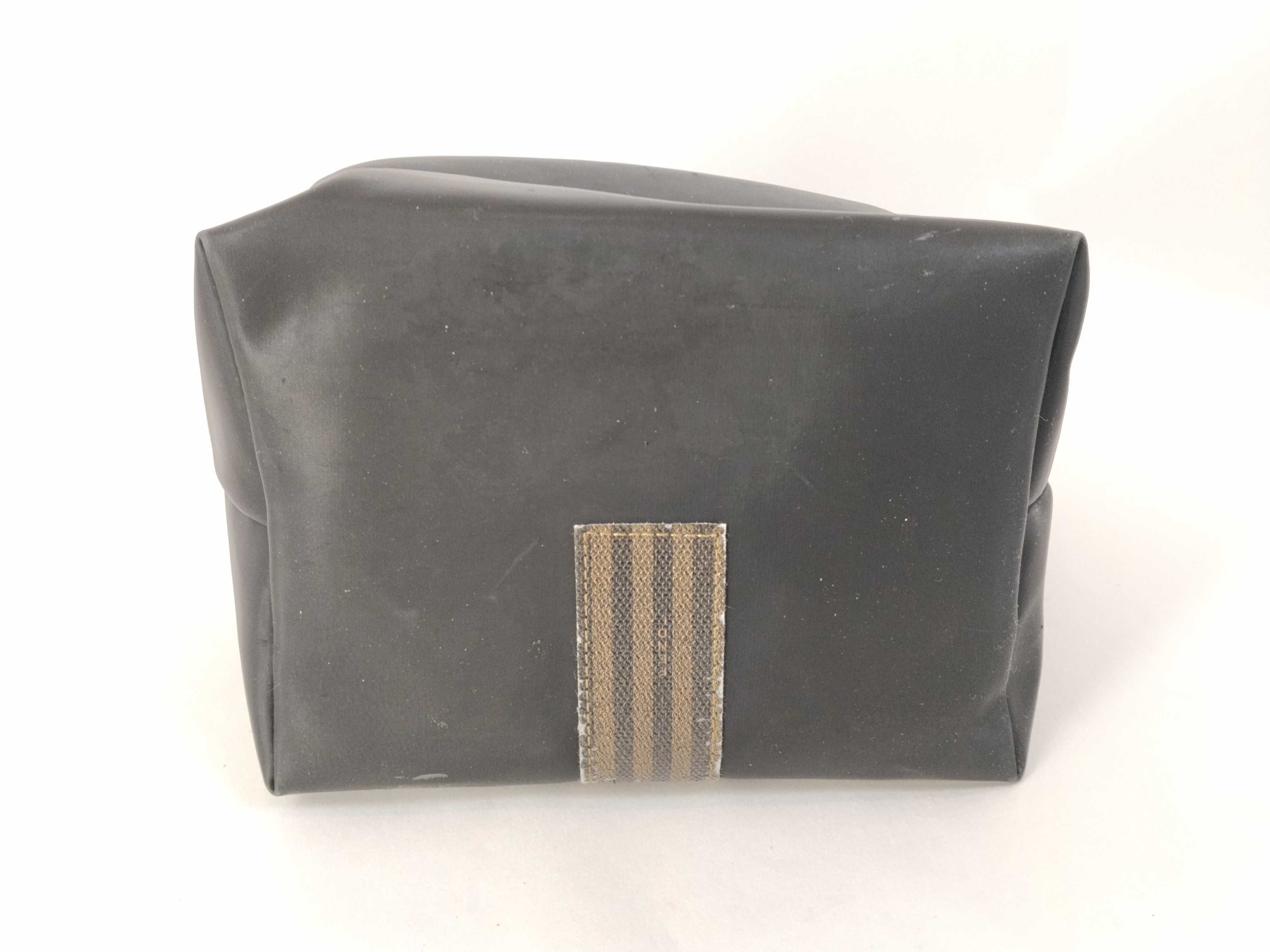 Pecan Pattern A. Fendi Pecan Pattern Pouch Vanity Bag Black Vanity Bag — view 8
