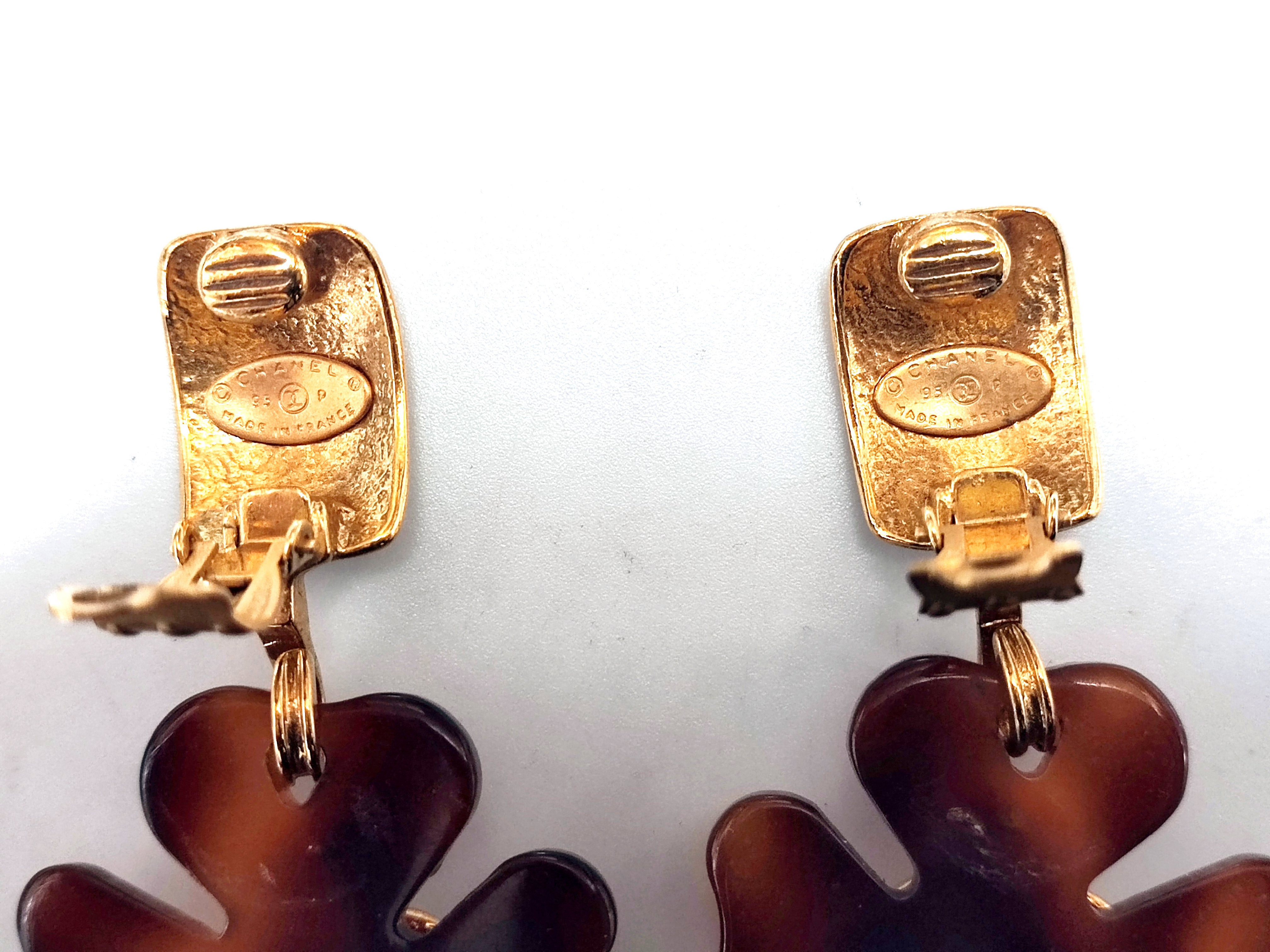 Coco Mark Tortoiseshell Swing Earrings 95P Earrings — view 8