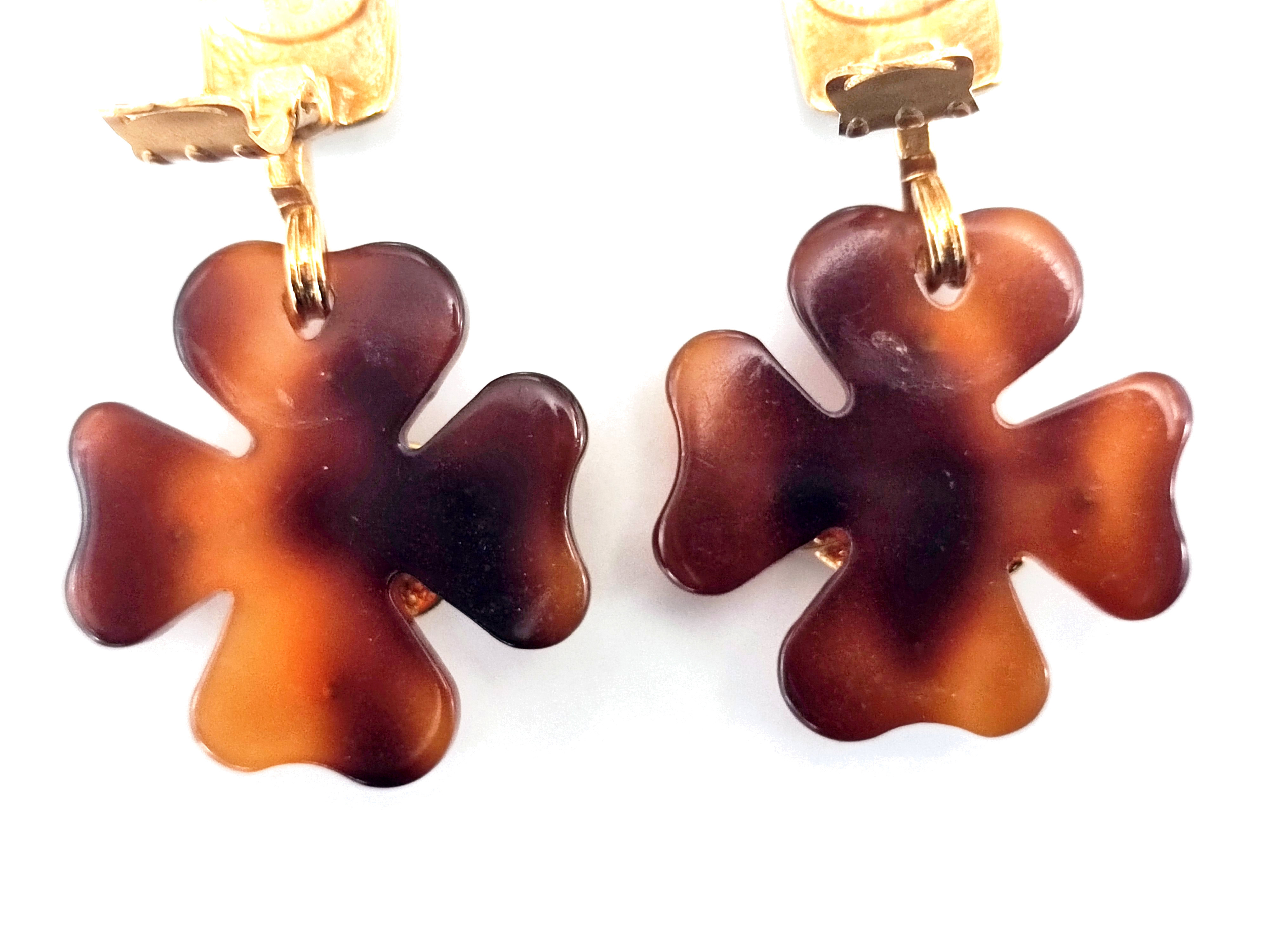 Coco Mark Tortoiseshell Swing Earrings 95P Earrings — view 9