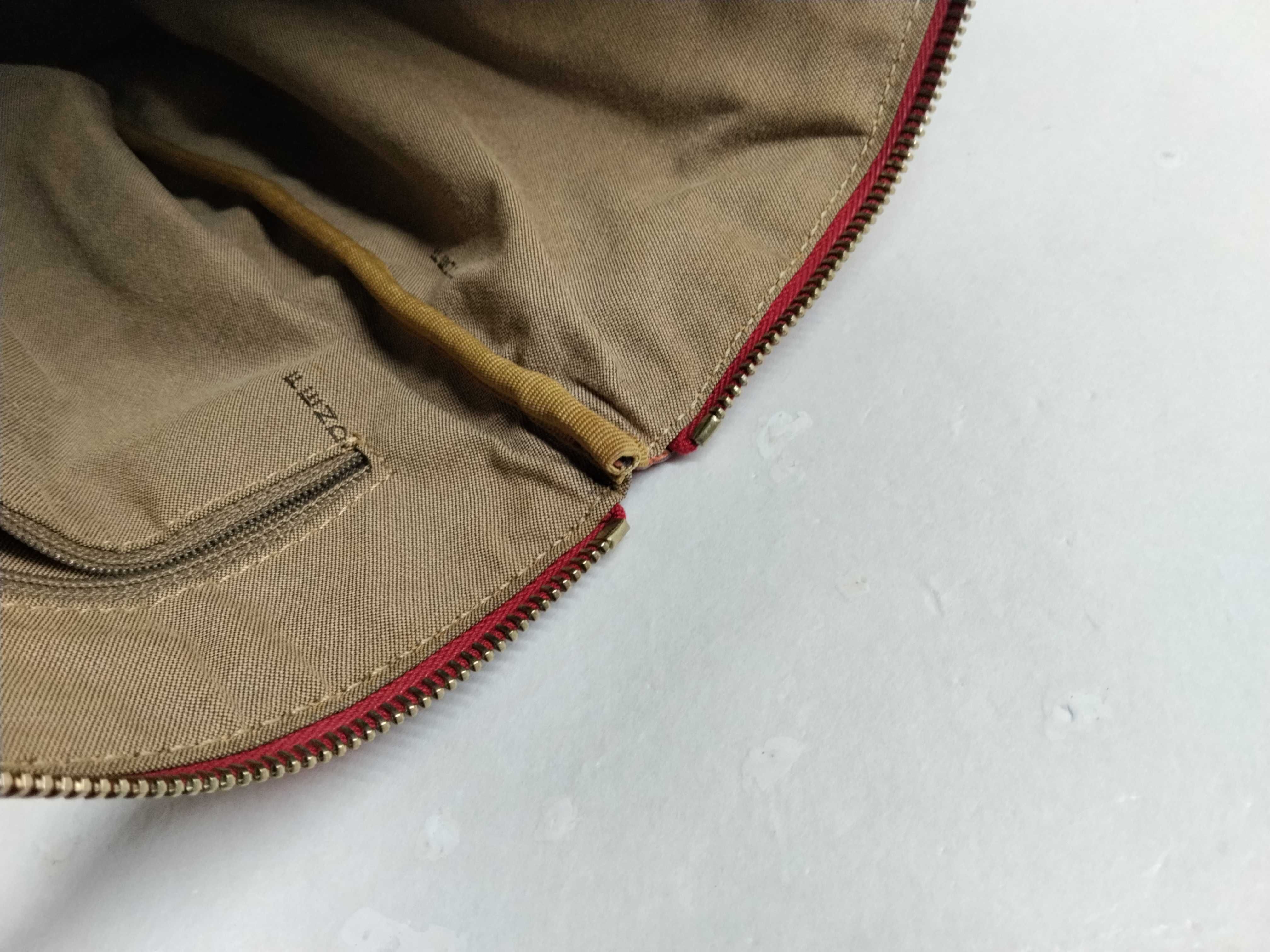 tote bag, Zucchino leather canvas tote bag — view 12