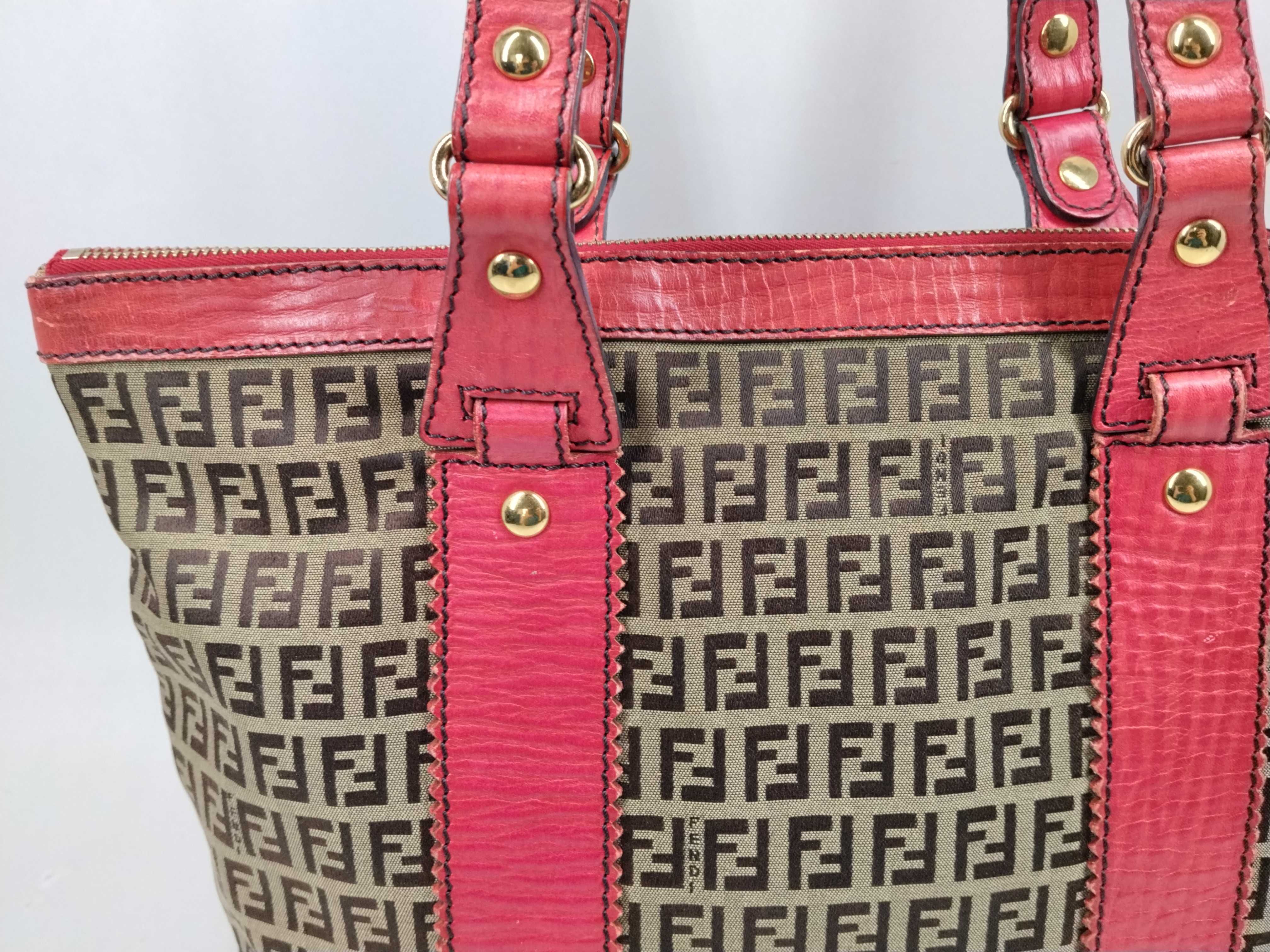 tote bag, Zucchino leather canvas tote bag — view 3