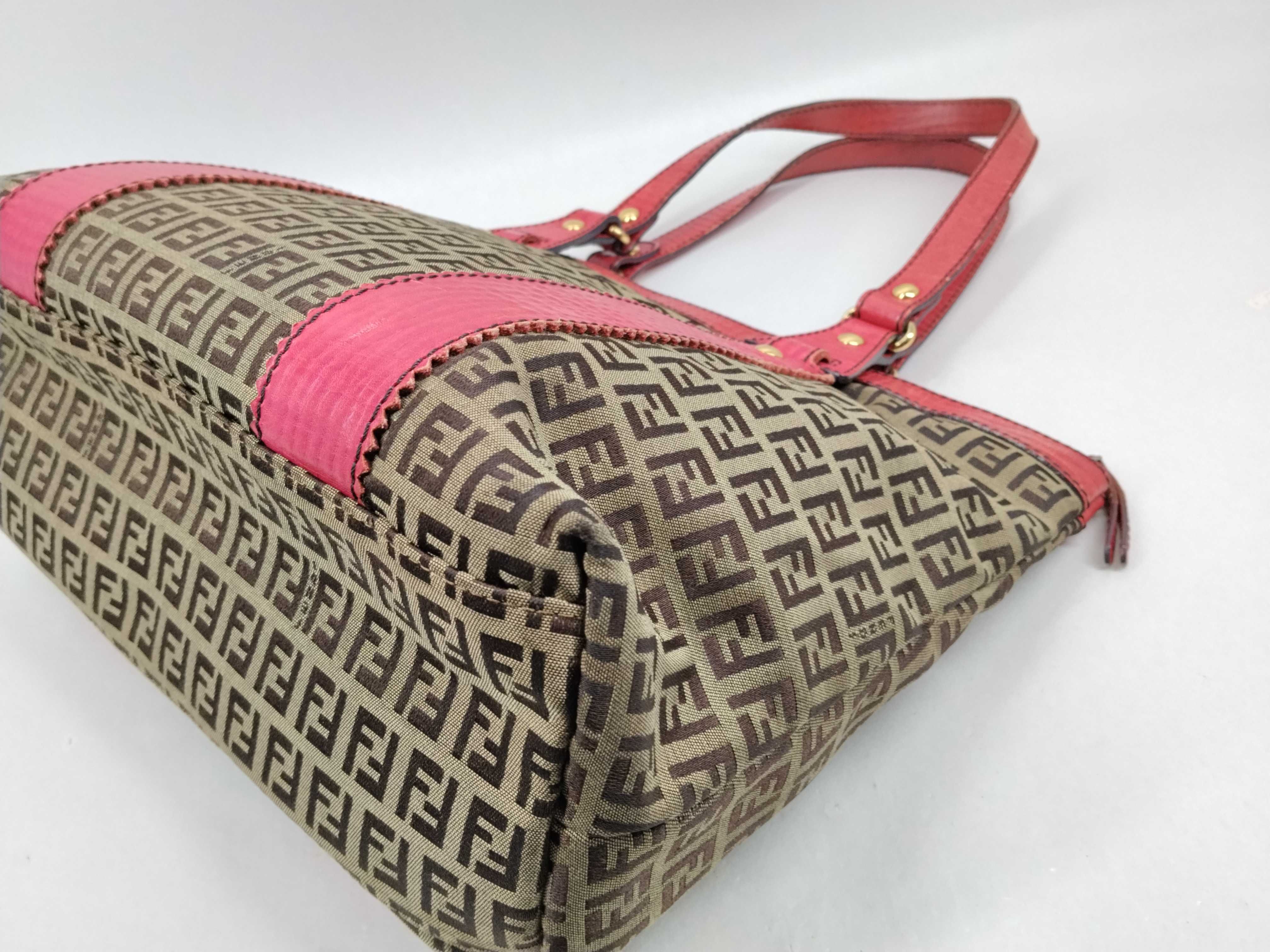 tote bag, Zucchino leather canvas tote bag — view 7
