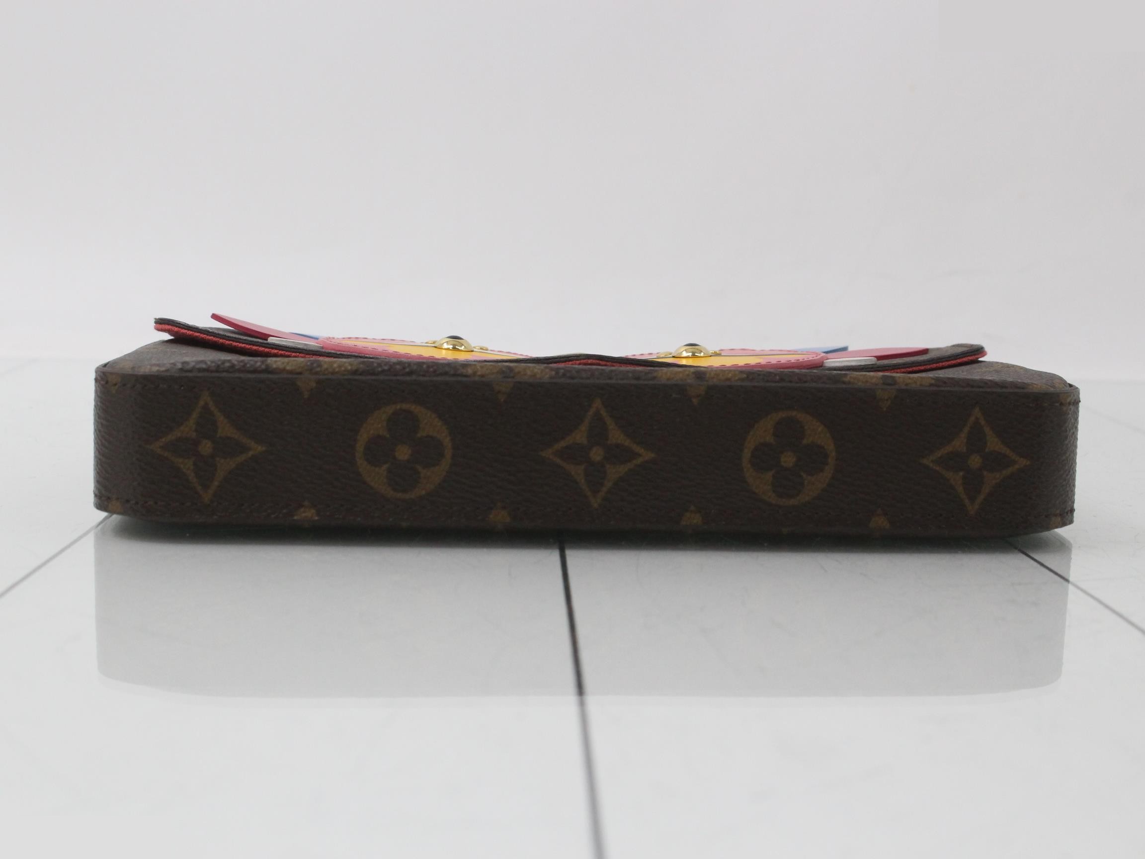 Monogram Lovebird Pochette Felicie Shoulder Bag with Case — view 3