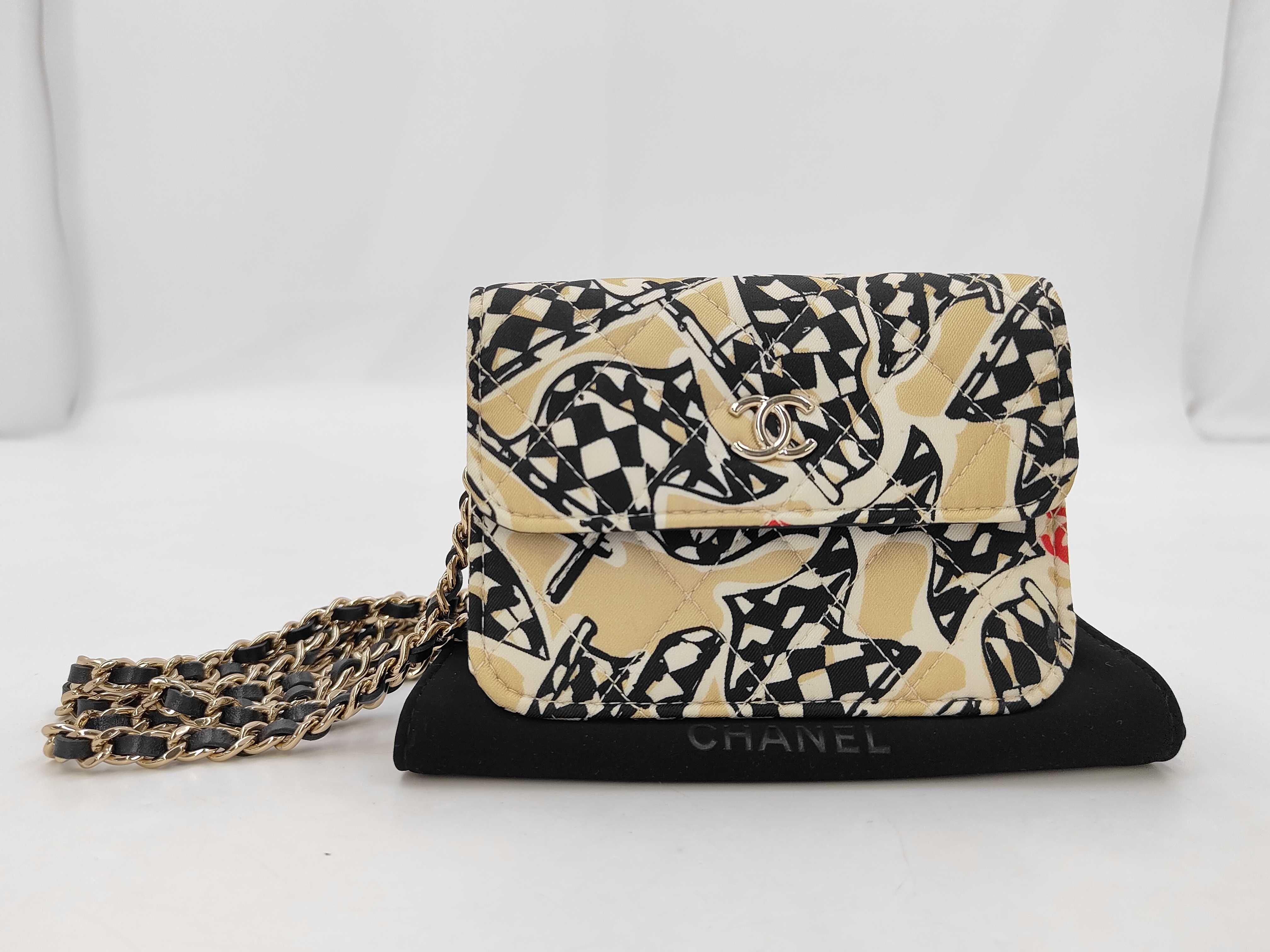 Mini Matelasse WITH COMPLIMENTS OF Quilted Chain Shoulder Bag