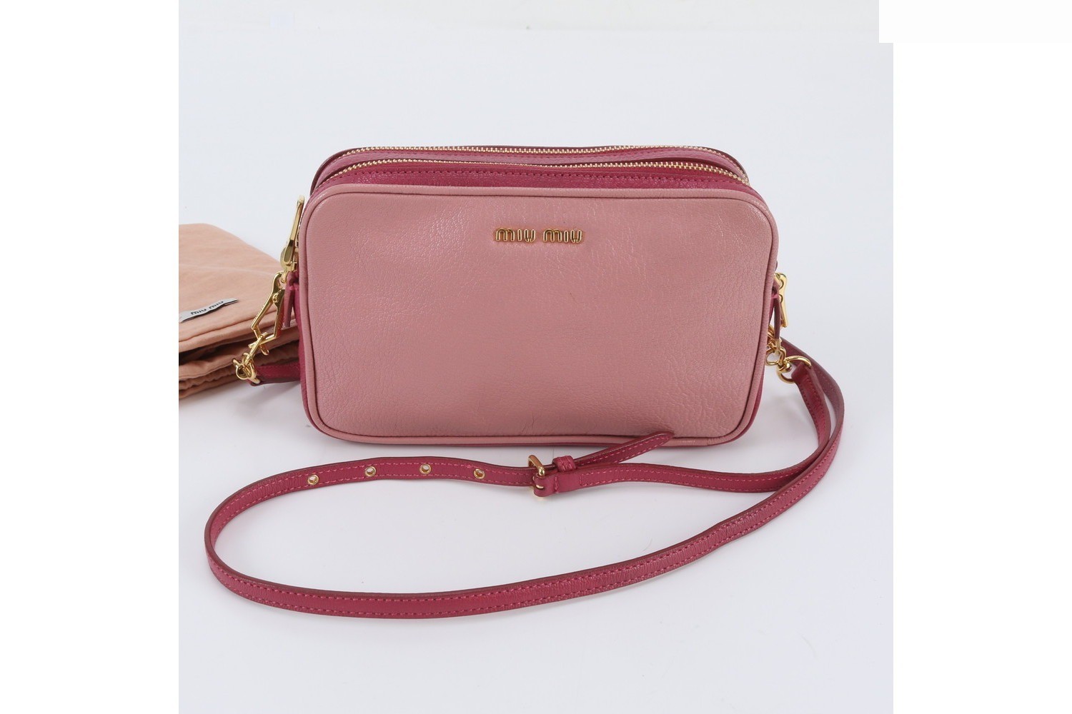 Madras Leather 2-Way Shoulder Bag (Crossbody)