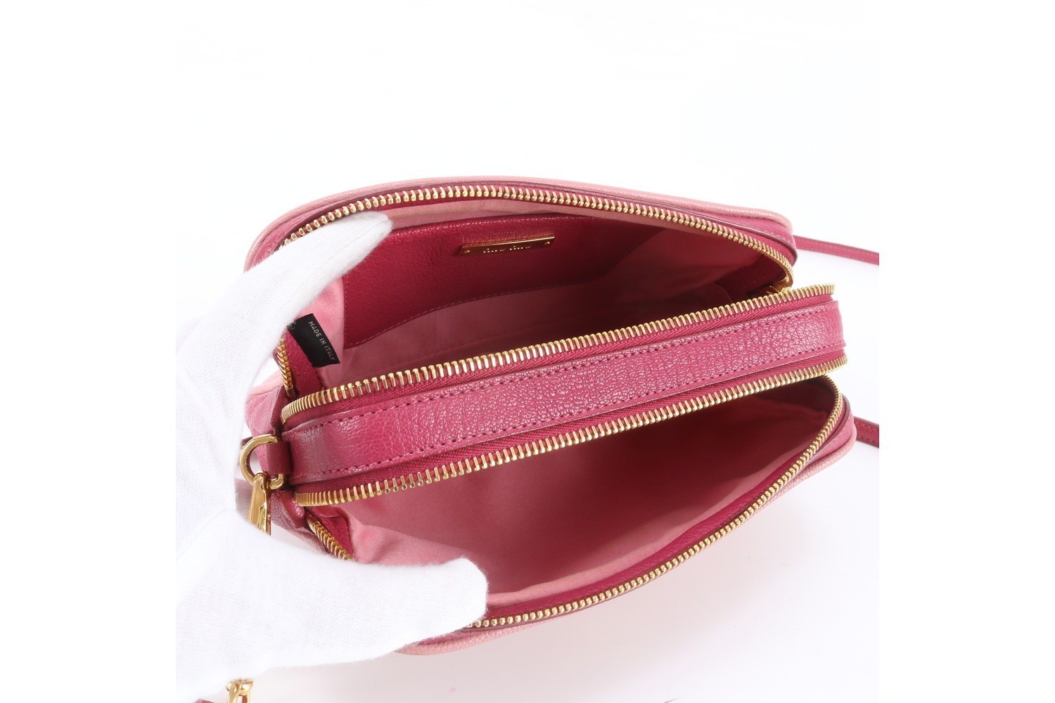 Madras Leather 2-Way Shoulder Bag (Crossbody) — view 7