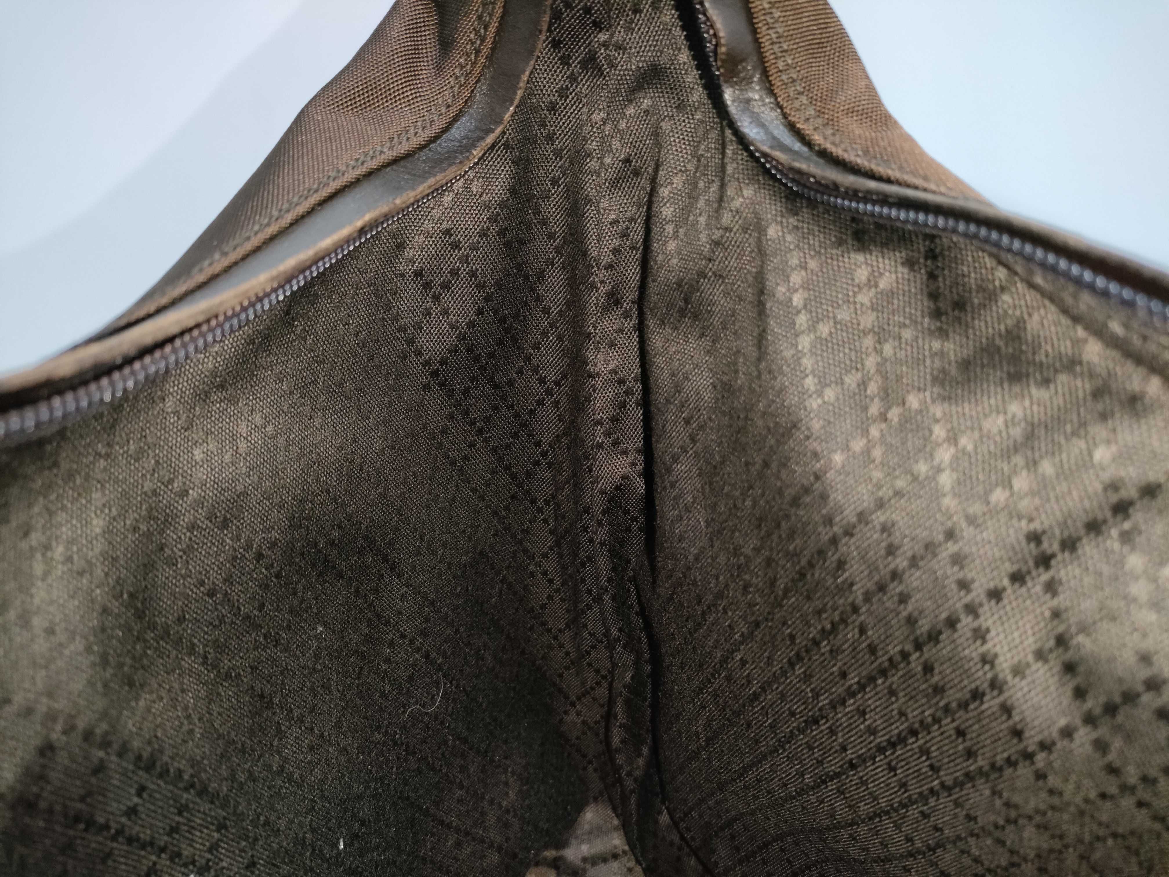Nylon One-Shoulder Bag, Brown — view 6