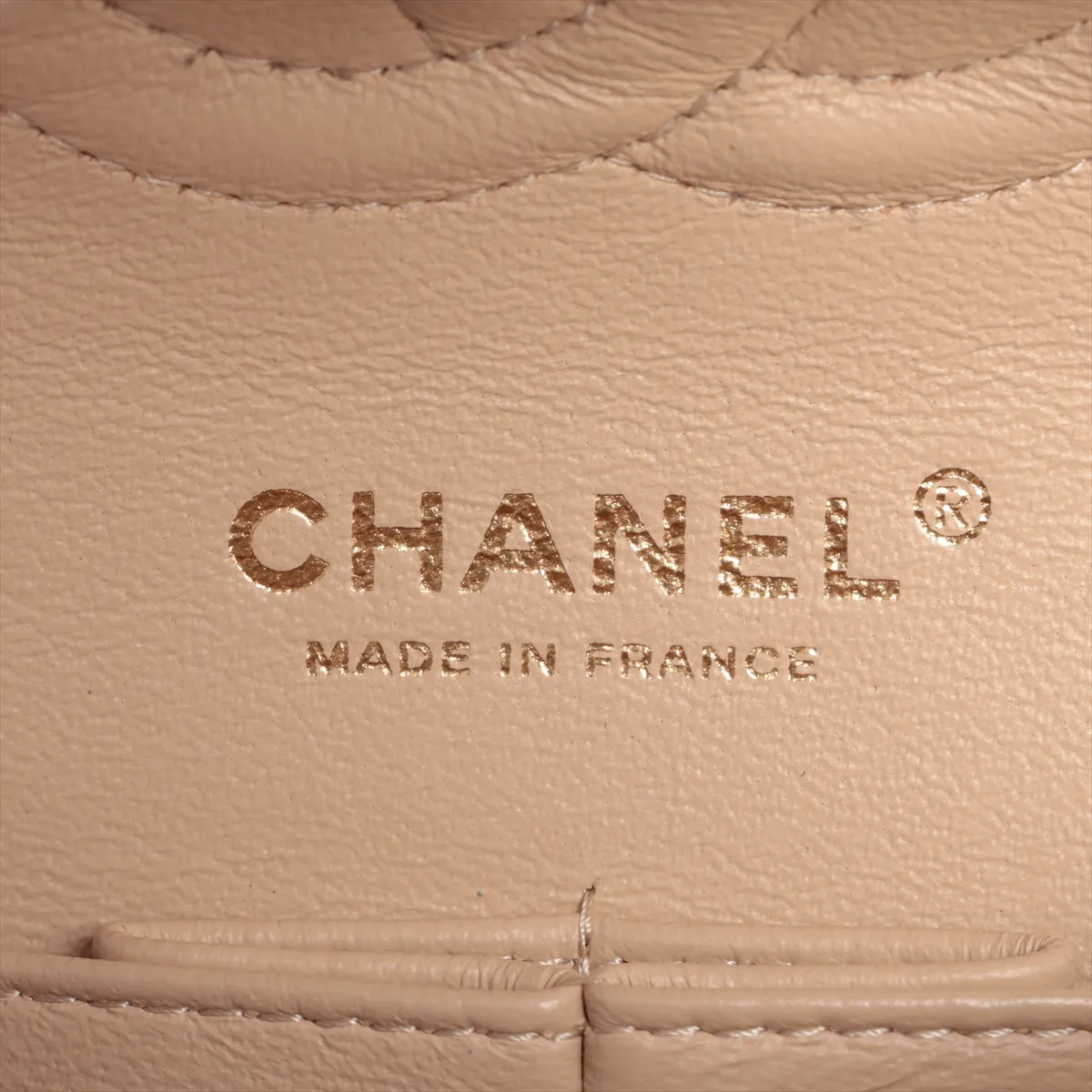 [Individually wrapped] Chanel Matelasse 25 caviar skin double flap double chain bag beige gold hardware 15987681 15th series A01112 — view 12