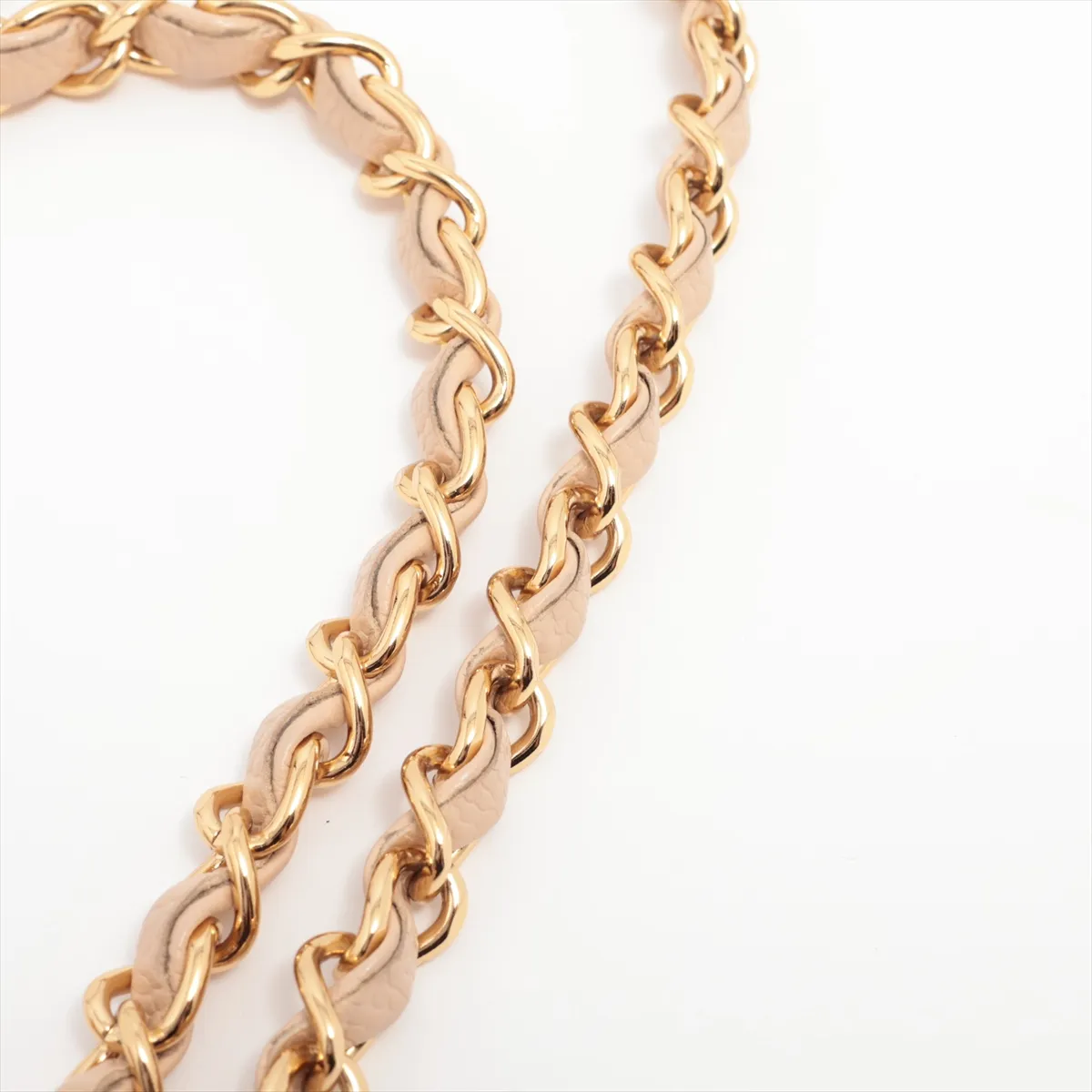[Individually wrapped] Chanel Matelasse 25 caviar skin double flap double chain bag beige gold hardware 15987681 15th series A01112 — view 15