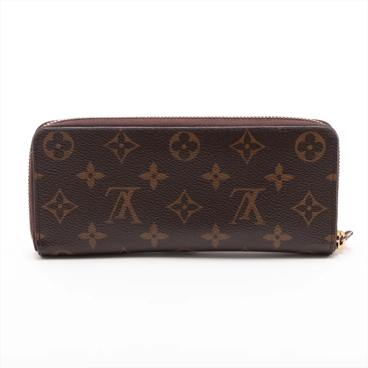 Monogram Portefeuille Clemence M61298 CA0159 Rose Ballerine Round Zip Wallet — view 2