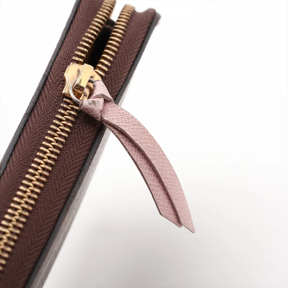 Monogram Portefeuille Clemence M61298 CA0159 Rose Ballerine Round Zip Wallet — view 12