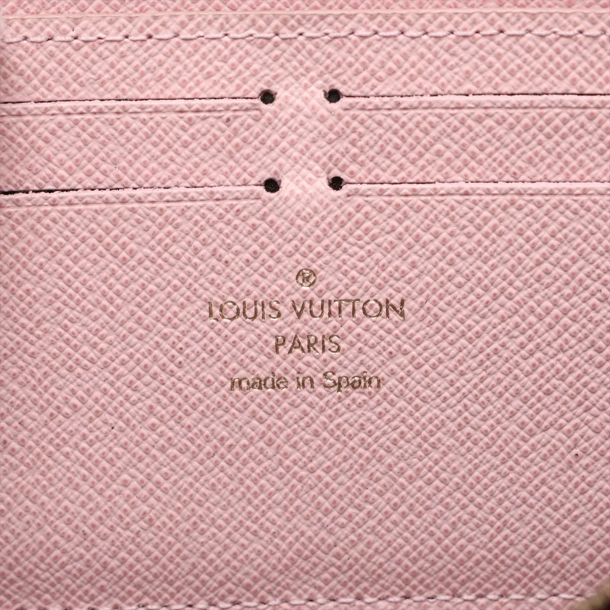 Monogram Portefeuille Clemence M61298 CA0159 Rose Ballerine Round Zip Wallet — view 9