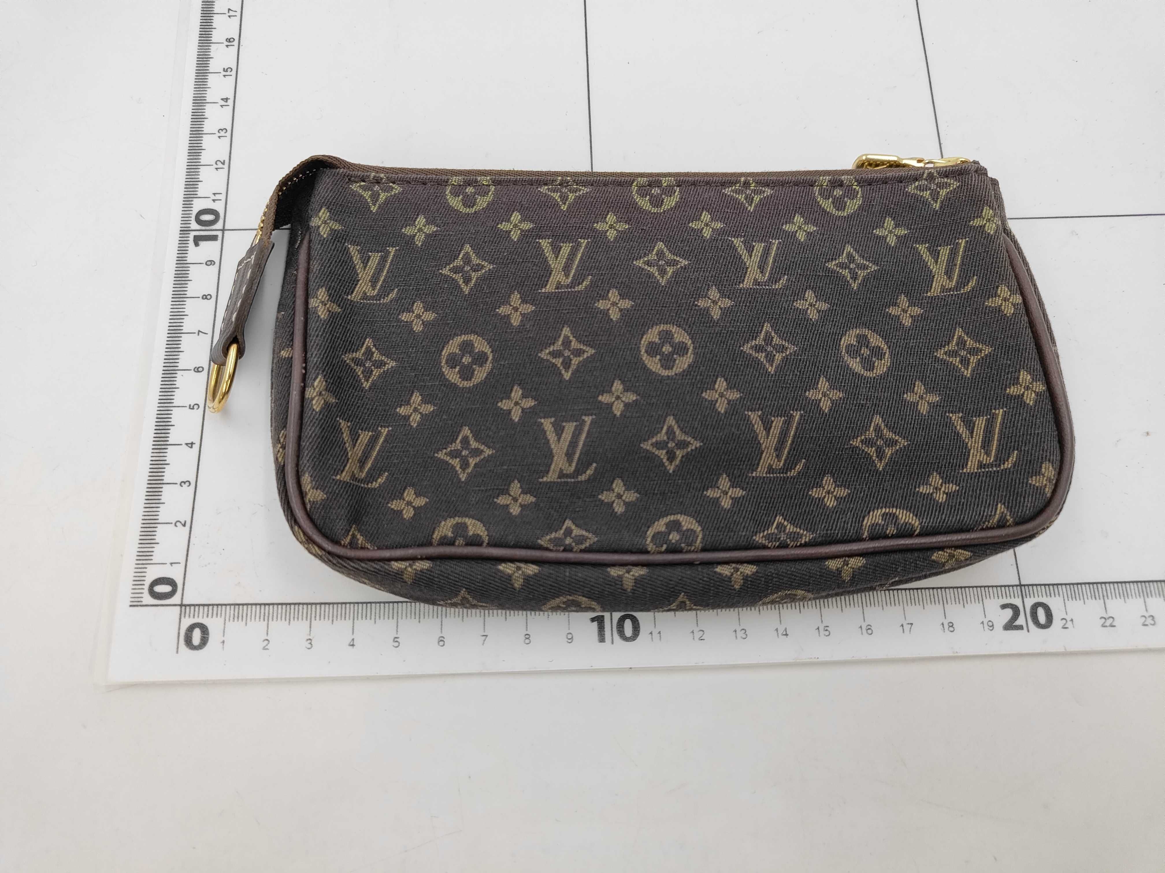 Monogram Mini Lin Bucket Bag with Attached Pouch — view 2