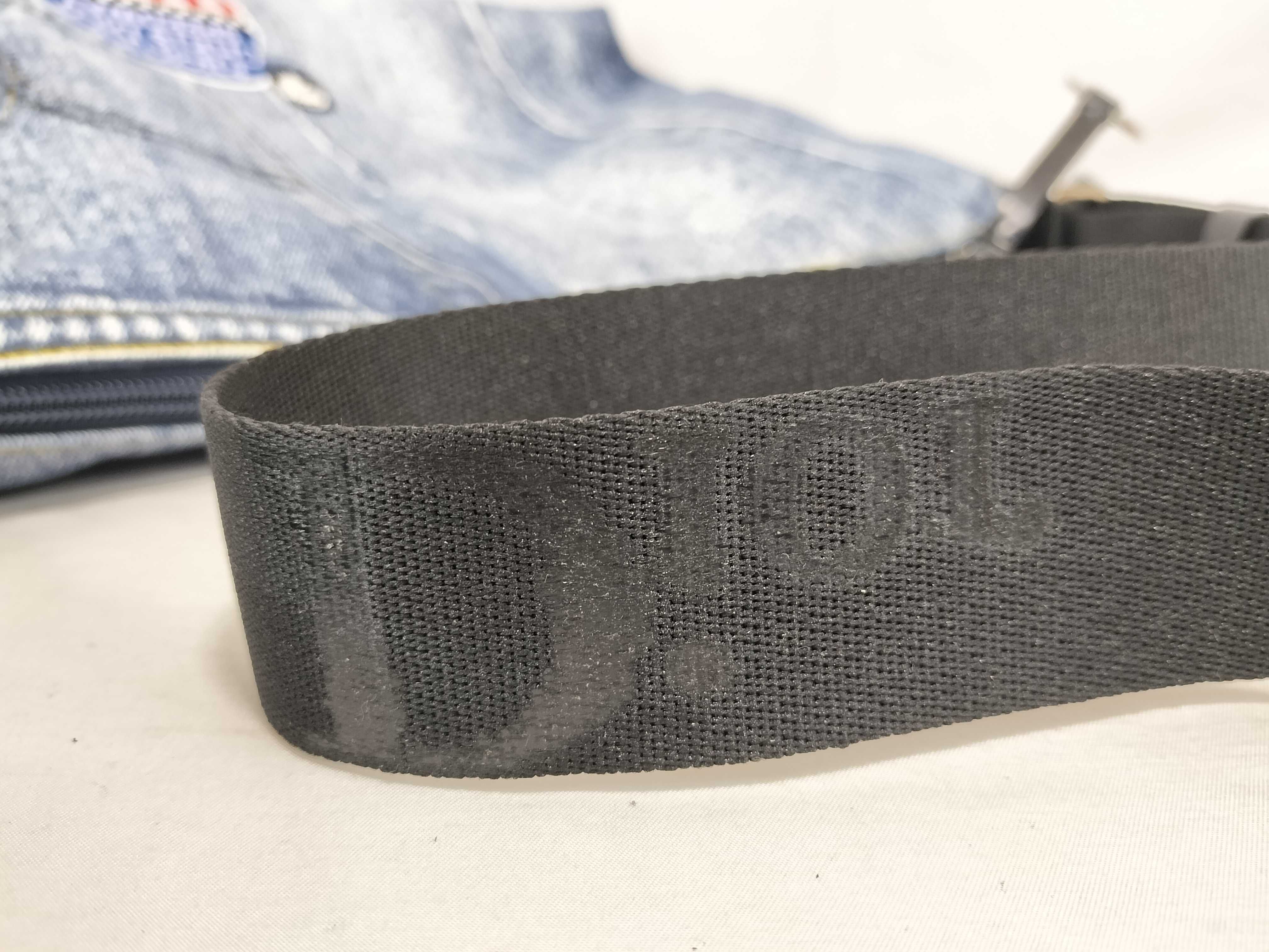 denim print shoulder bag — view 4