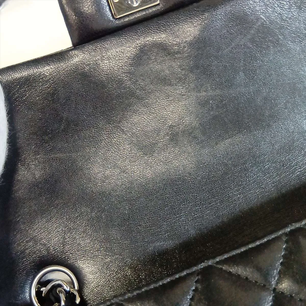 Mini Matelassé 20 Lambskin Chain Shoulder Bag, Black with Silver Hardware, 19384796, Serial Number 19-series, A69900 — view 13