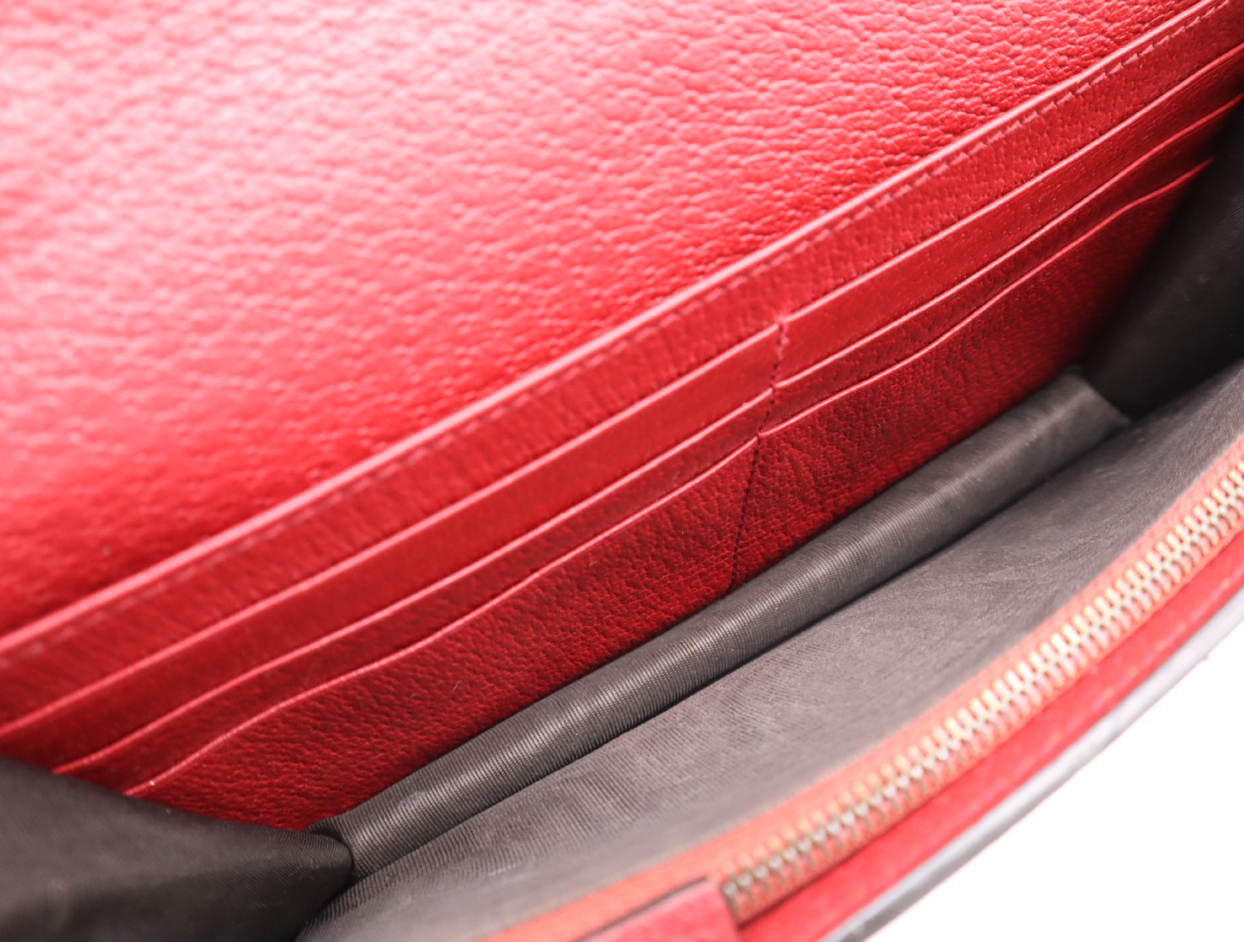 476079 GG Supreme Queen Margaret Bee Chain Wallet Red Beige Shoulder Bag — view 11