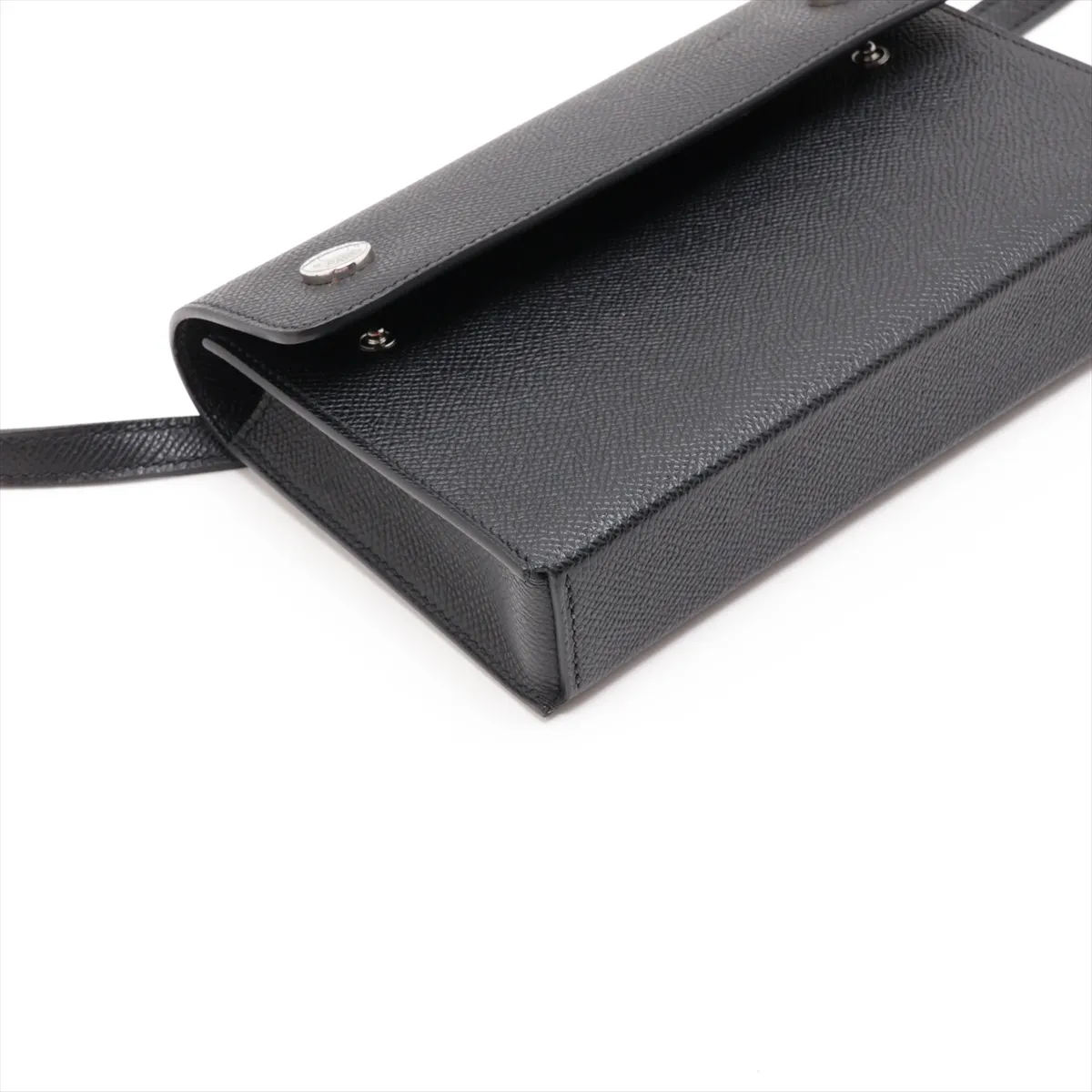 Snap To Go Veau Epsom Black Silver Hardware W:2024 — view 4