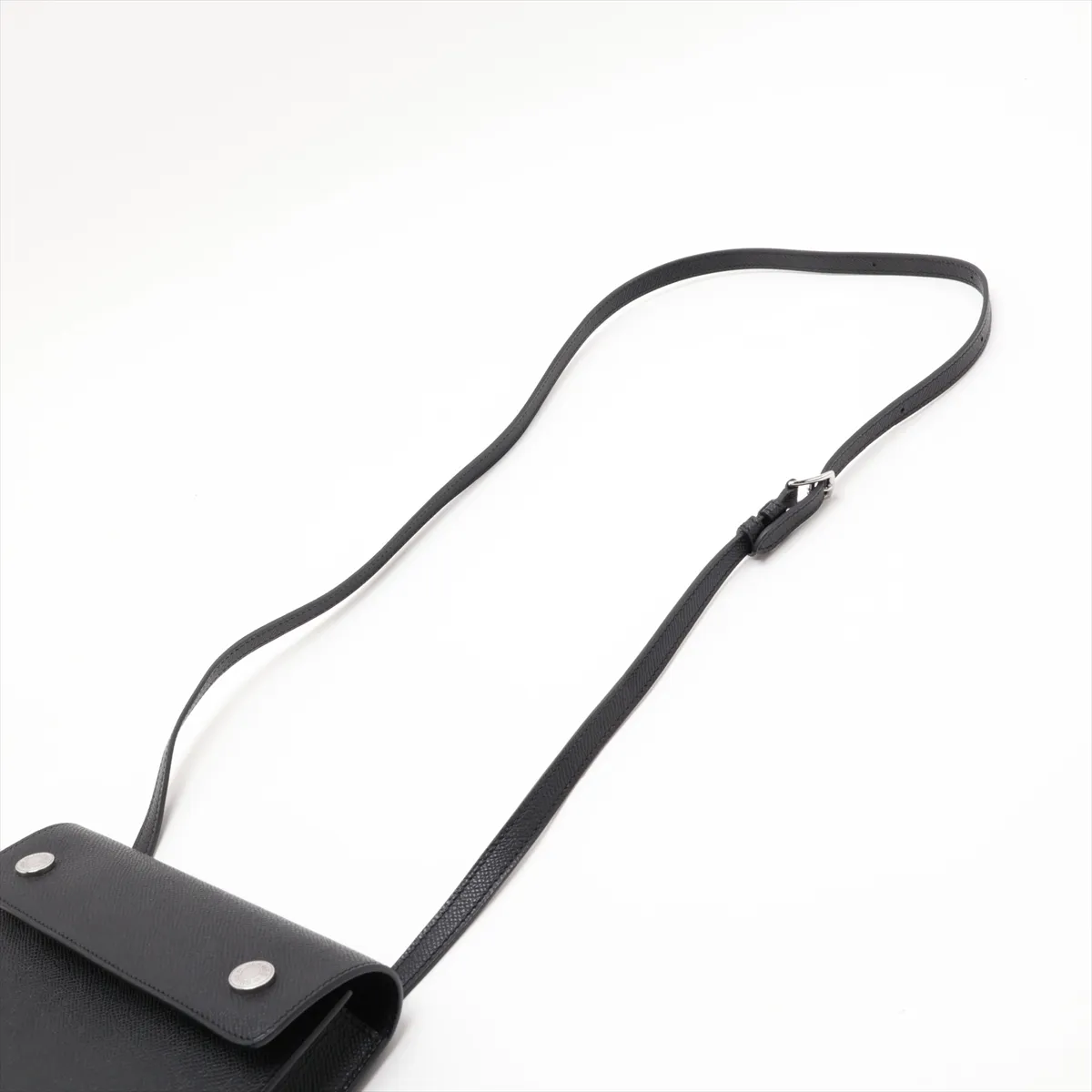 Snap To Go Veau Epsom Black Silver Hardware W:2024 — view 5