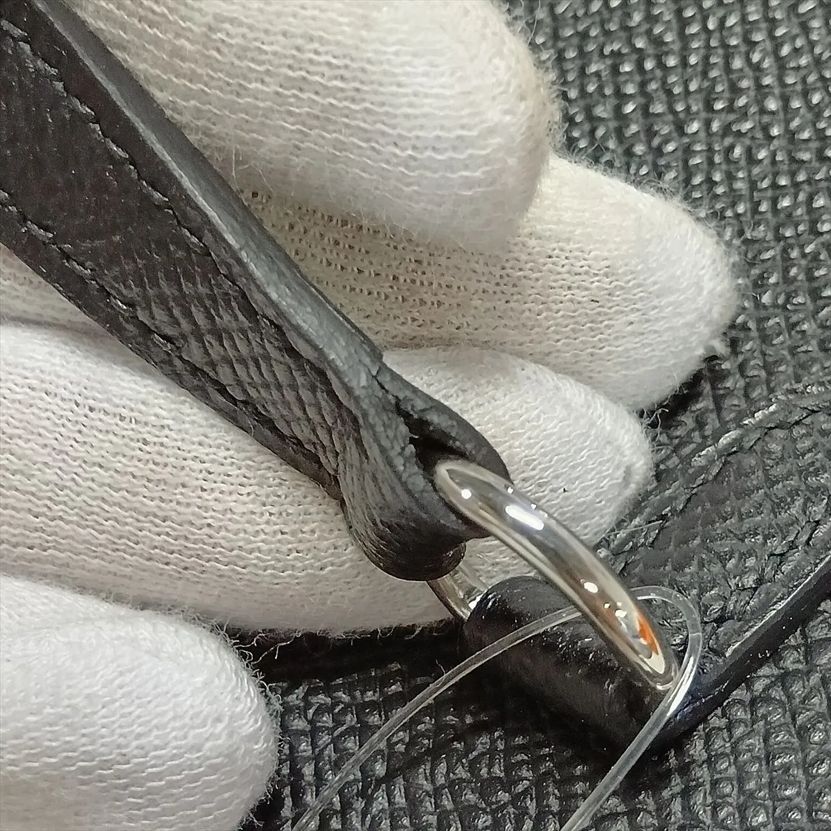 Snap To Go Veau Epsom Black Silver Hardware W:2024 — view 10