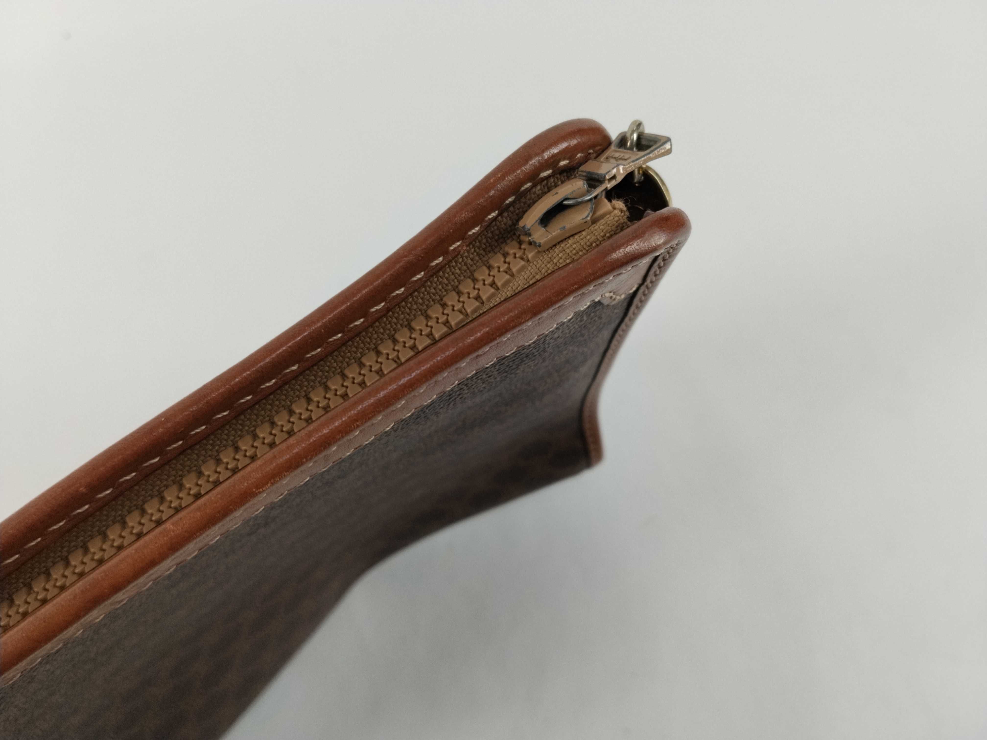 Clutch Bag, Macadam Pattern, Brown Clutch Bag — view 5