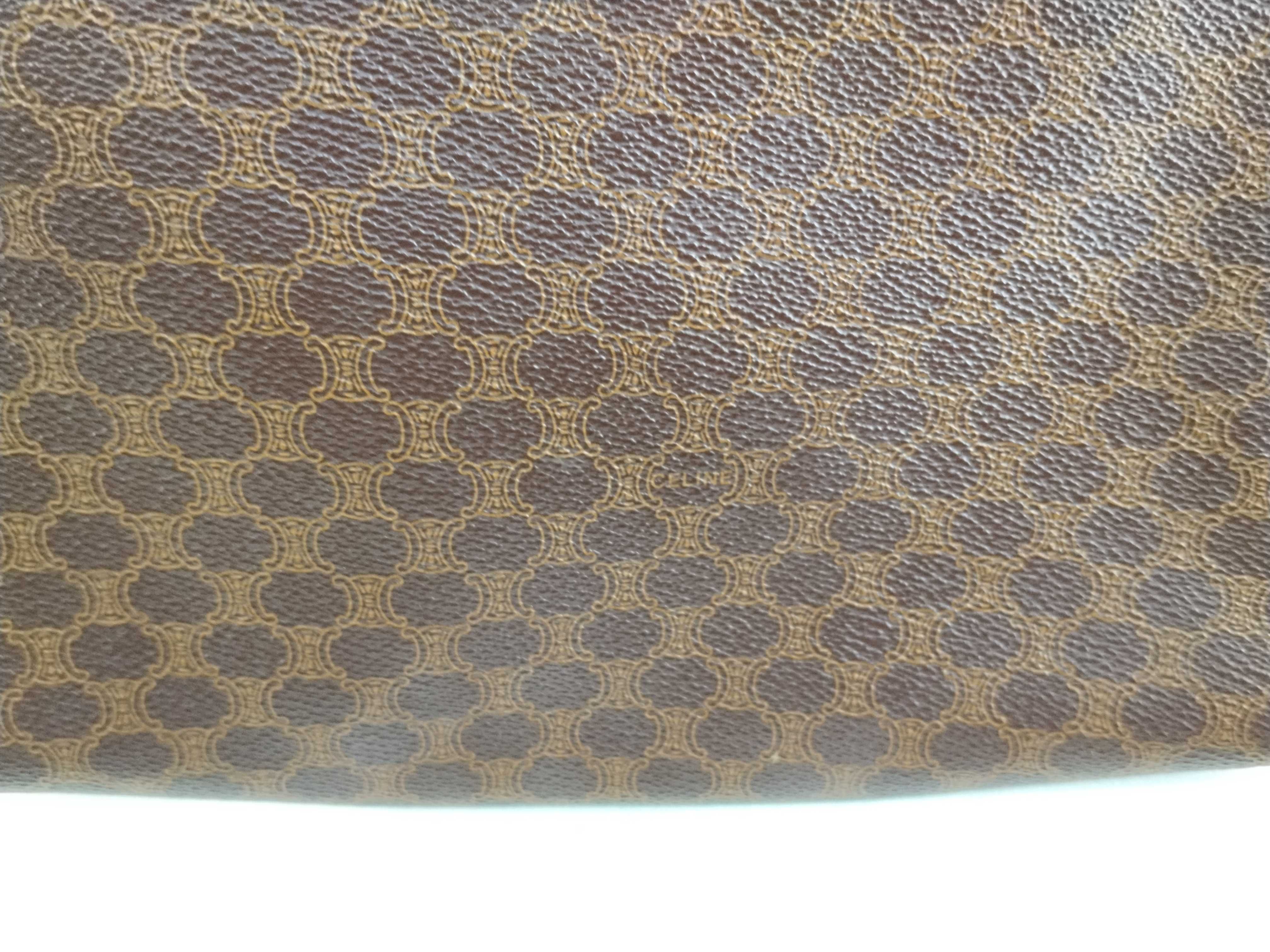 Clutch Bag, Macadam Pattern, Brown Clutch Bag — view 7