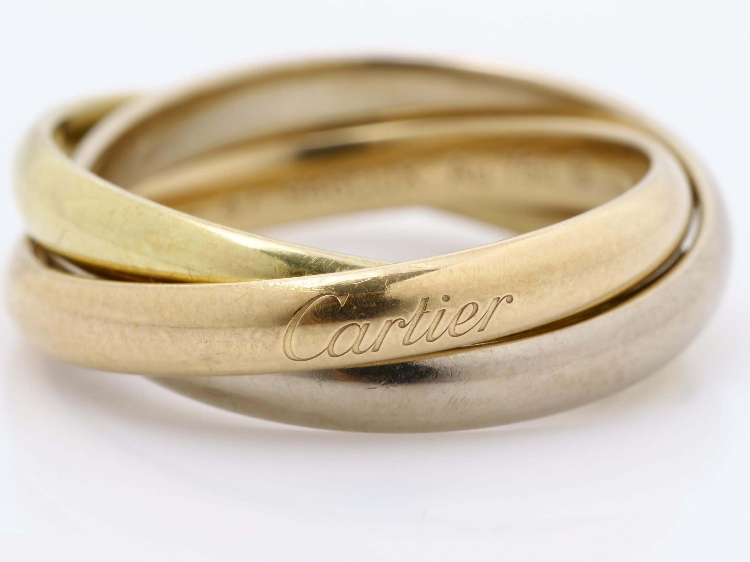 Trinity (precious metal) ring, 750, #47, 5.6g — view 2