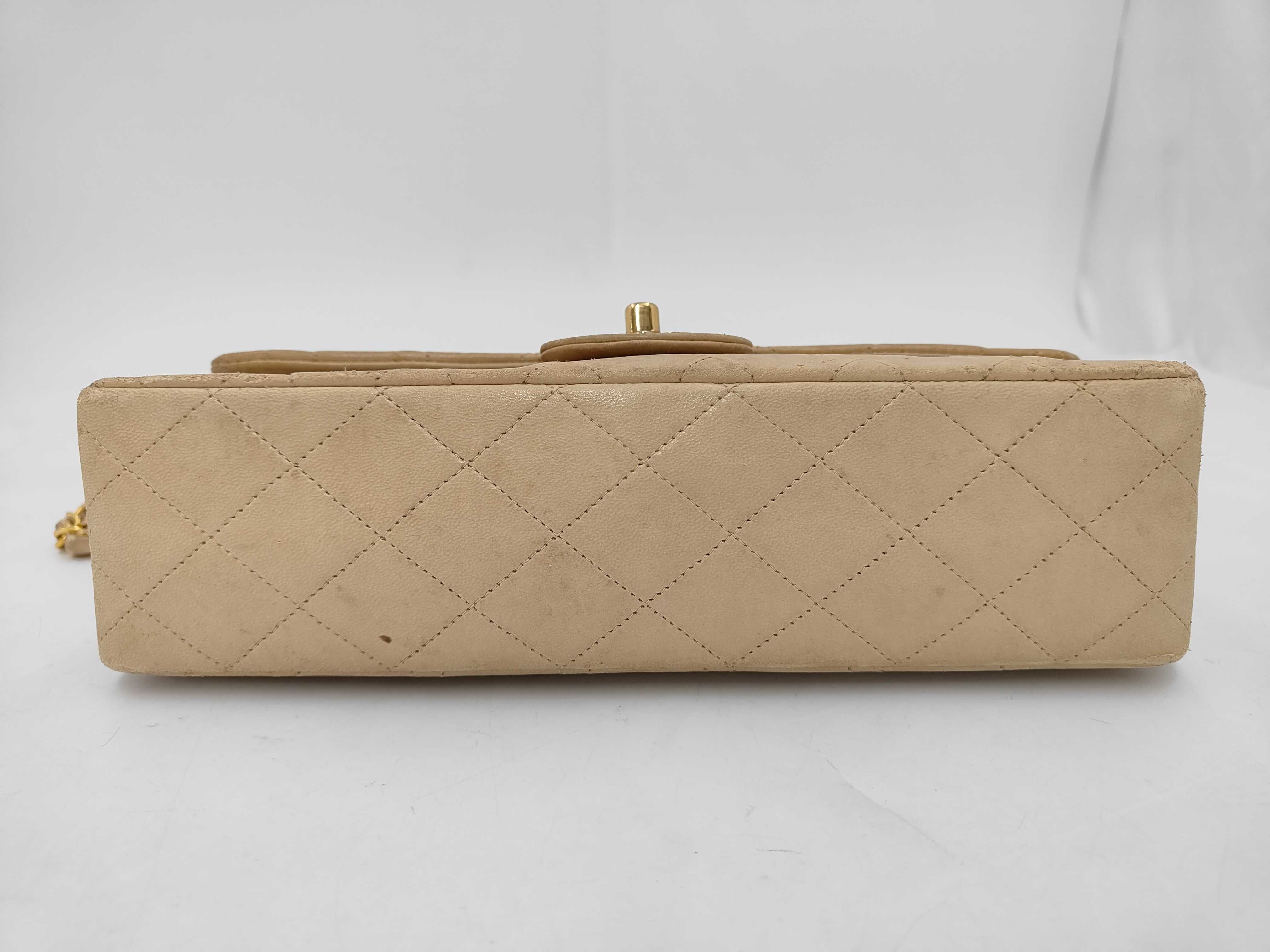 Lambskin Matelassé Double Flap Chain Shoulder Bag — view 6