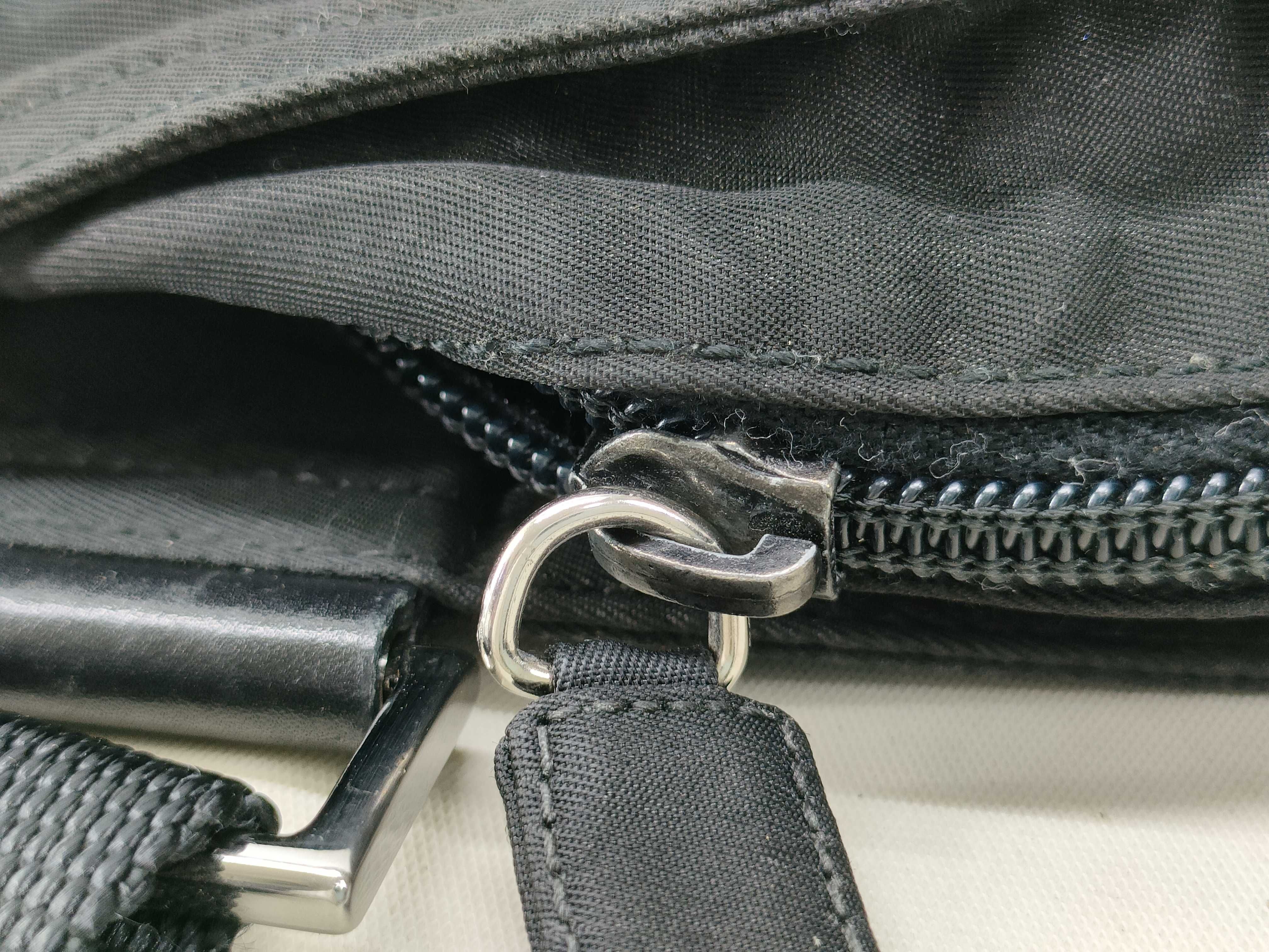 Nylon Shoulder Bag with Triangle Logo Plate, Crossbody Shoulder Bag — view 9