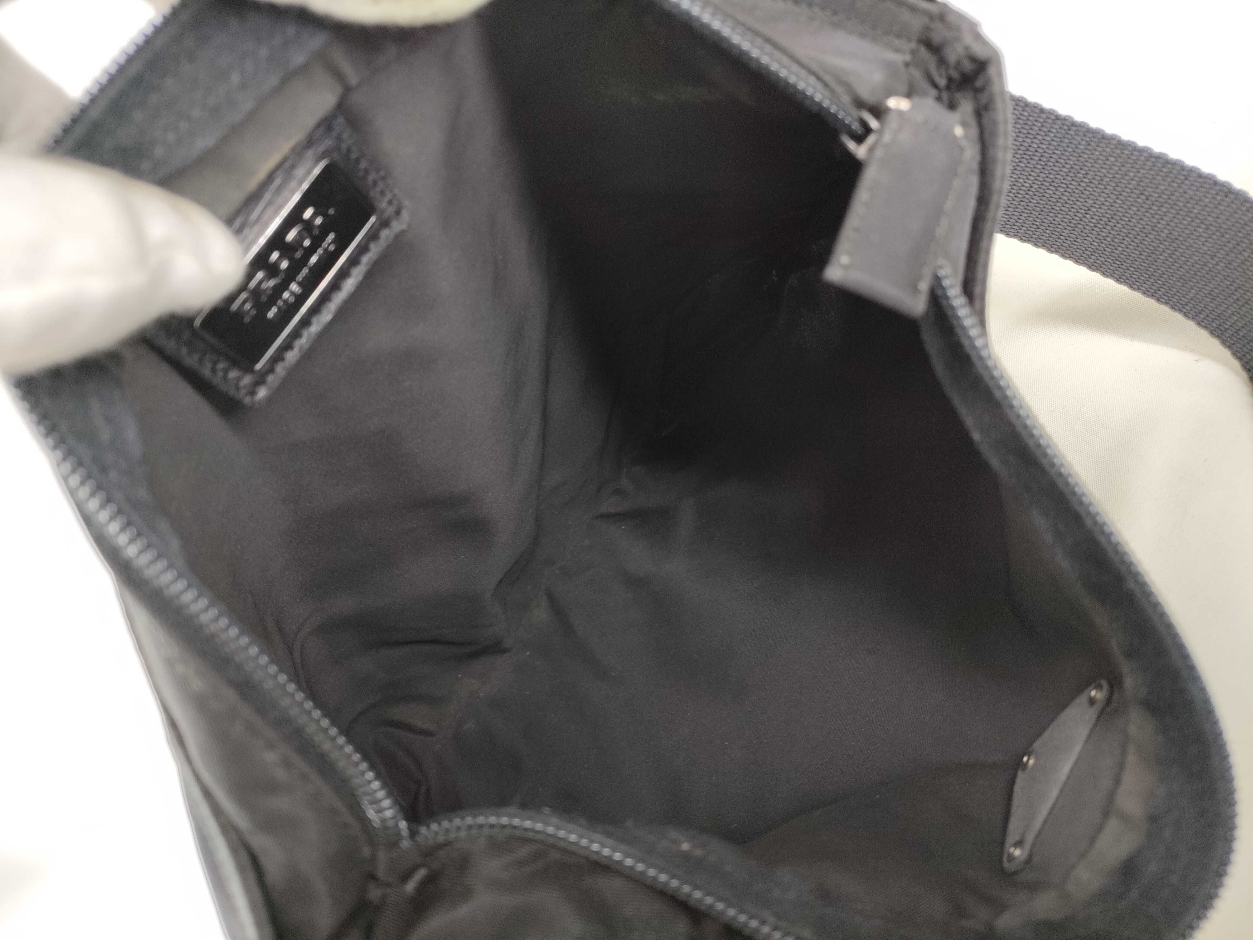 Nylon Shoulder Bag with Triangle Logo Plate, Crossbody Shoulder Bag — view 10