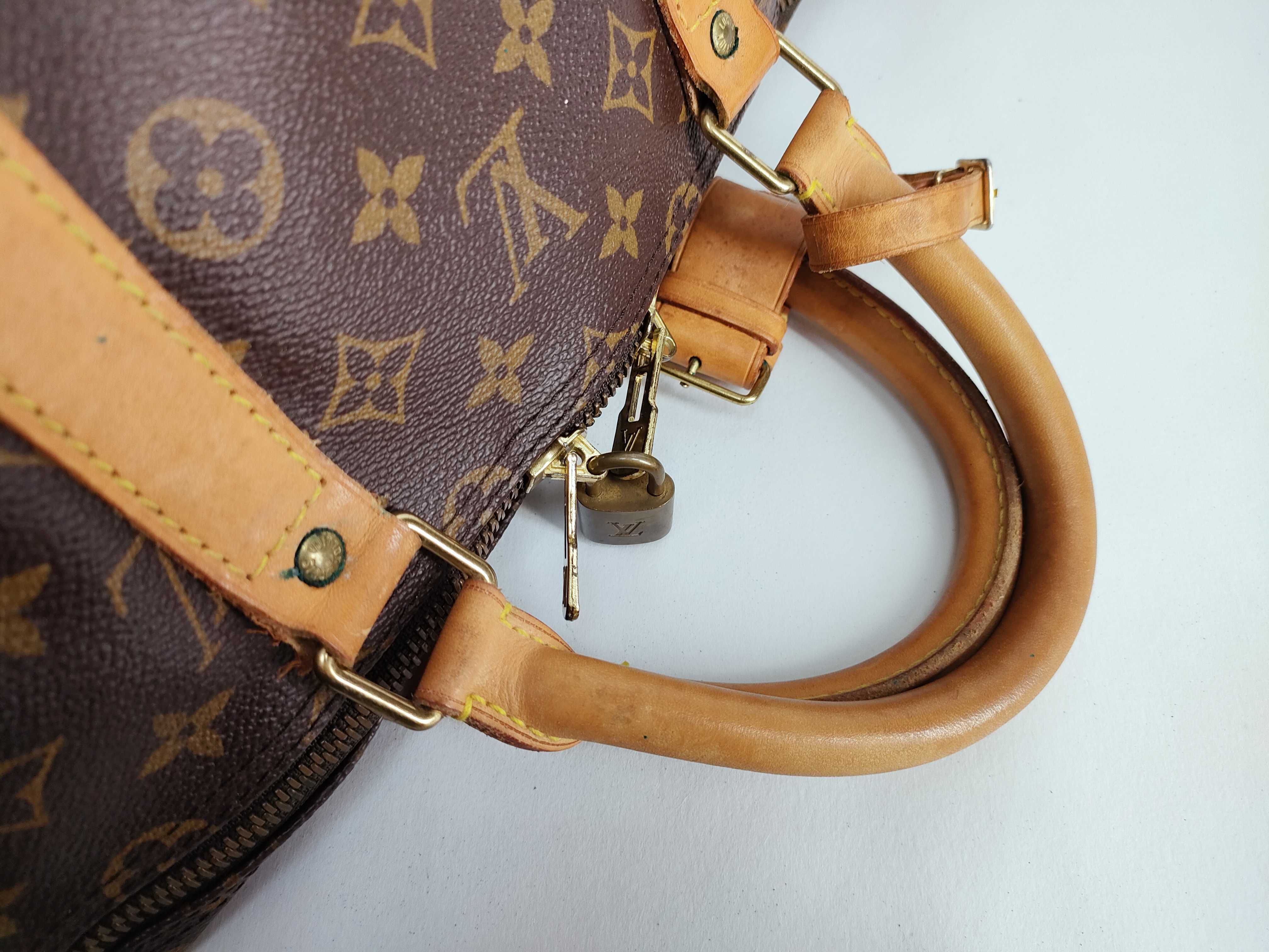 Monogram Keepall Bandoulière 55 M41414 VI0962 Brown Boston Bag — view 3