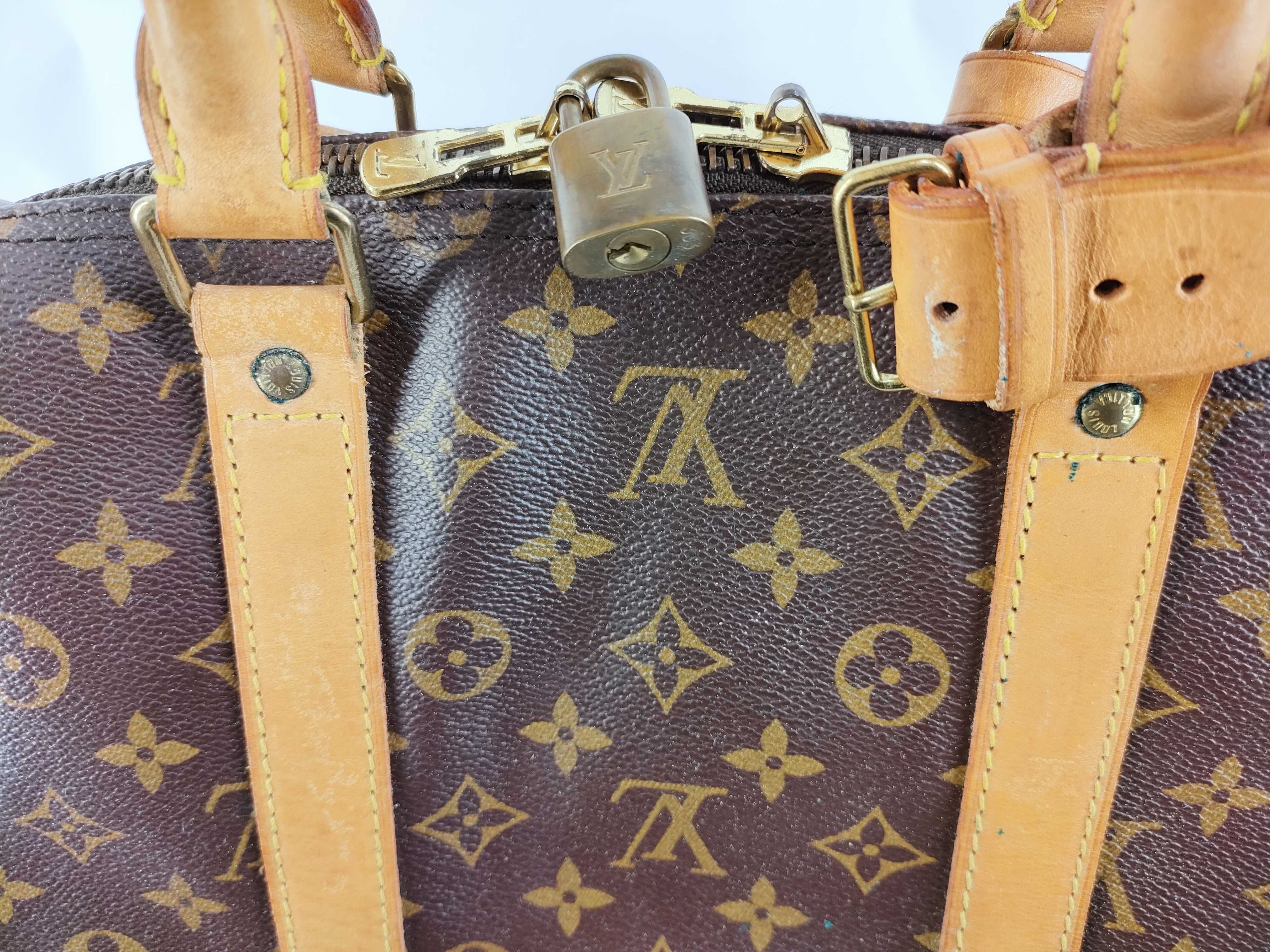 Monogram Keepall Bandoulière 55 M41414 VI0962 Brown Boston Bag — view 9
