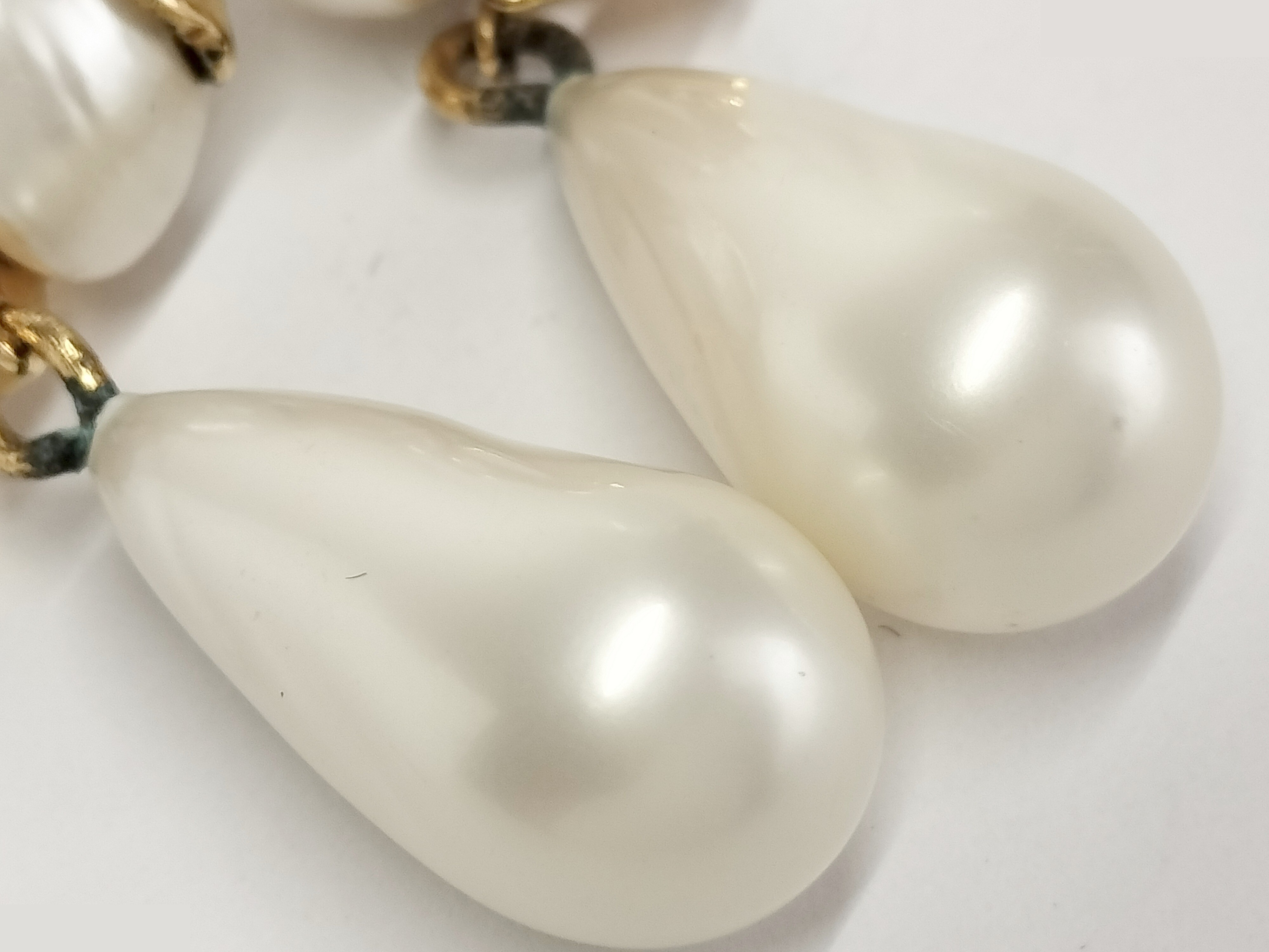 Coco F Pearl Gold Earrings — view 7