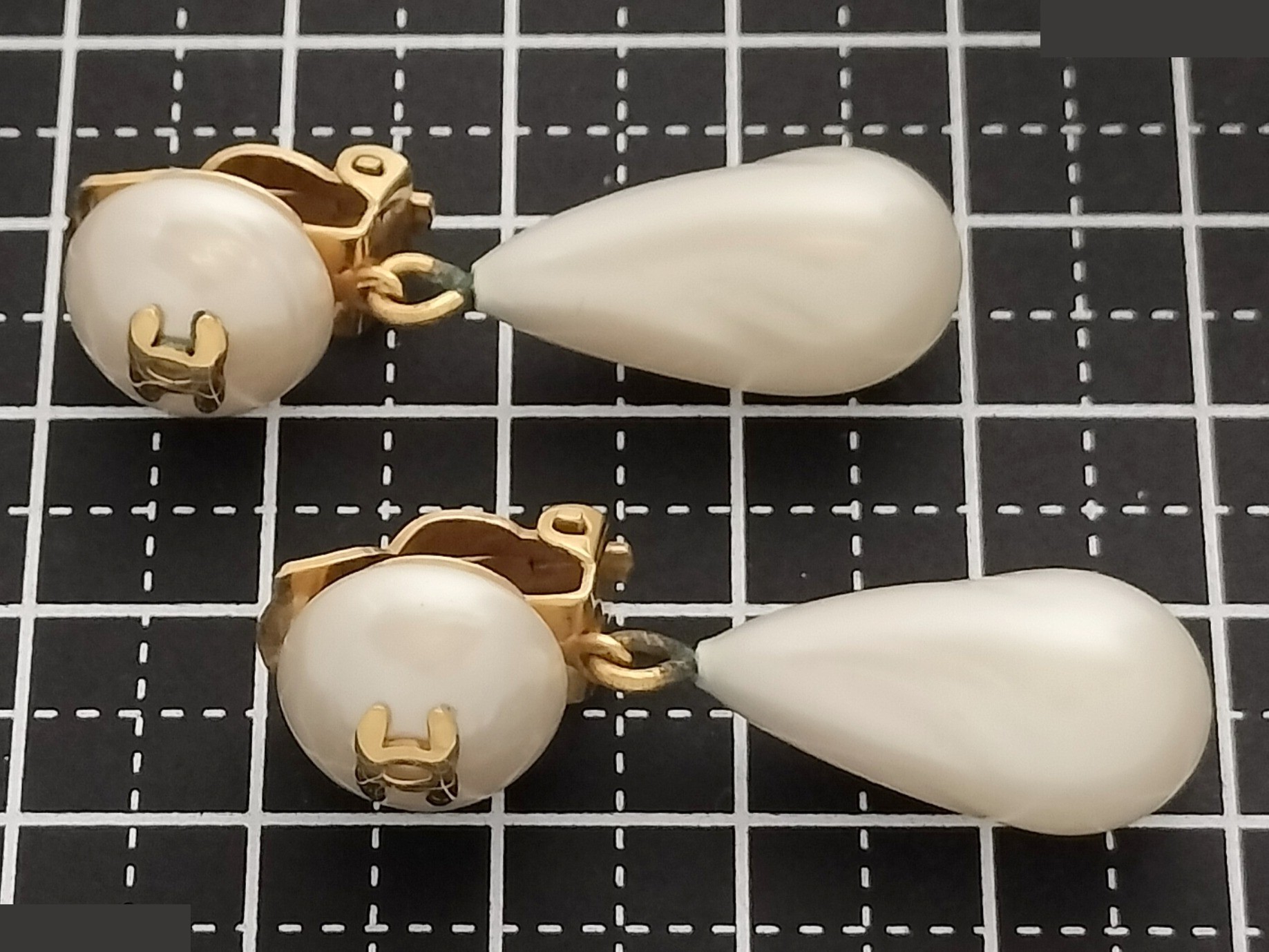 Coco F Pearl Gold Earrings — view 8
