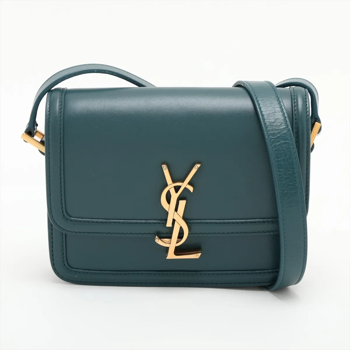 Solferino 634306 Leather Shoulder Bag, Green
