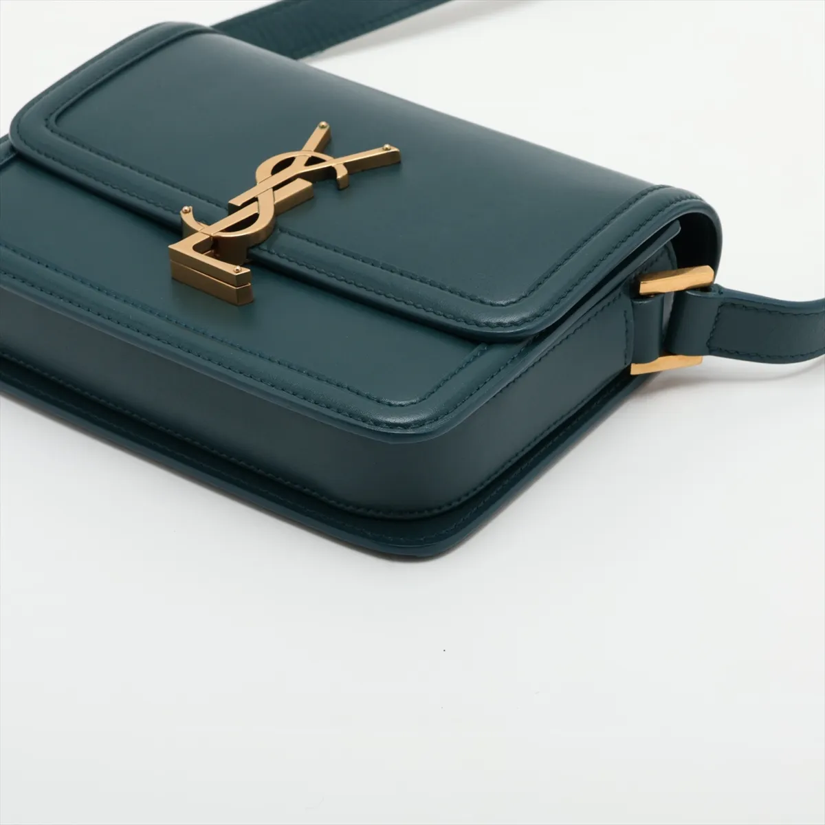 Solferino 634306 Leather Shoulder Bag, Green — view 3