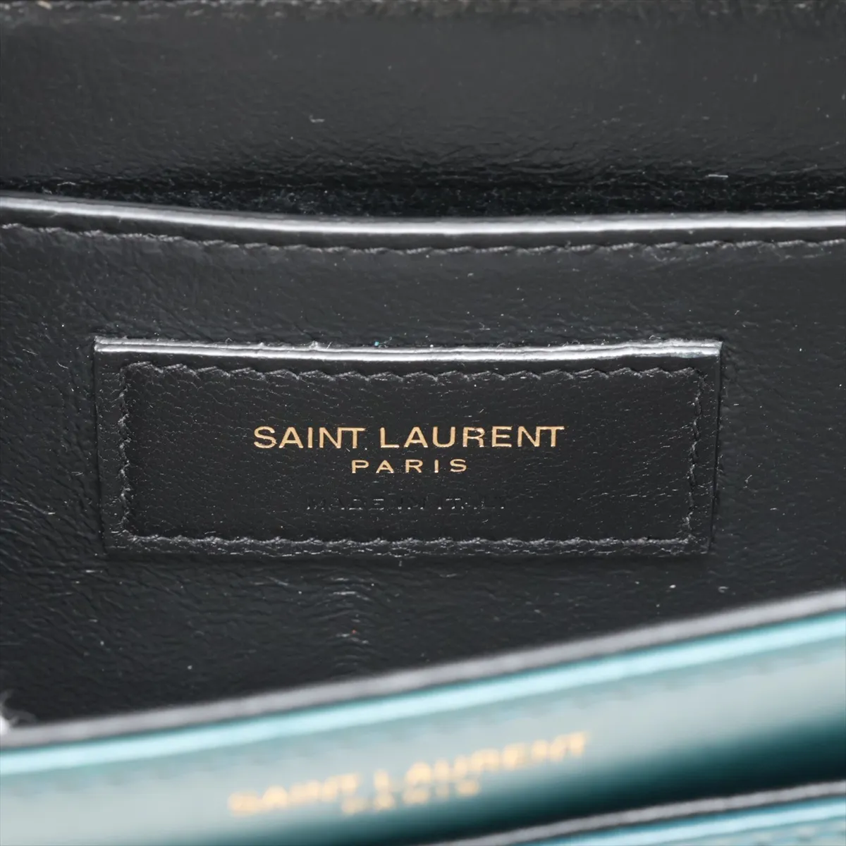 Solferino 634306 Leather Shoulder Bag, Green — view 10