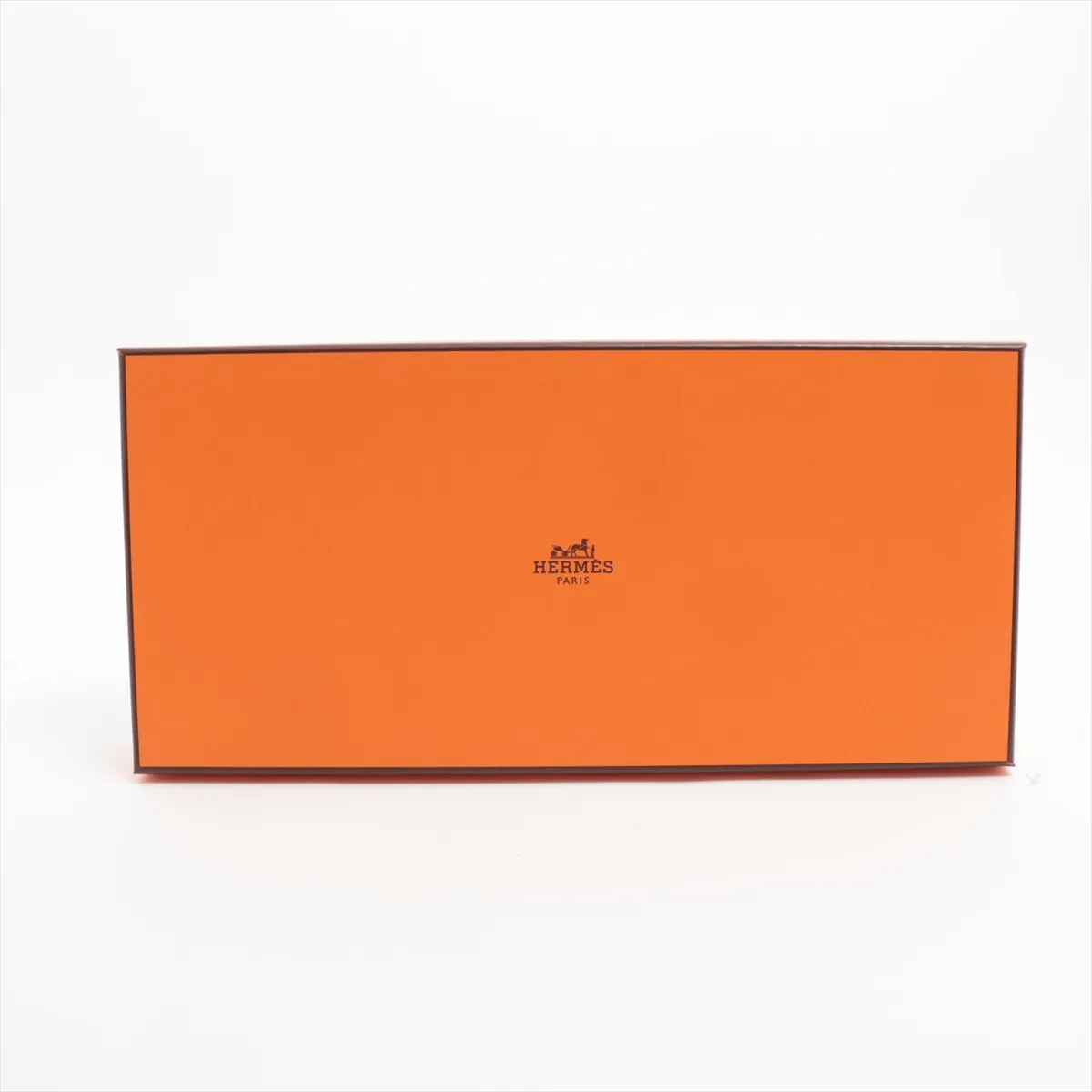 Clé de H scarf, cashmere, brown x black. Shows signs of wear, — view 4