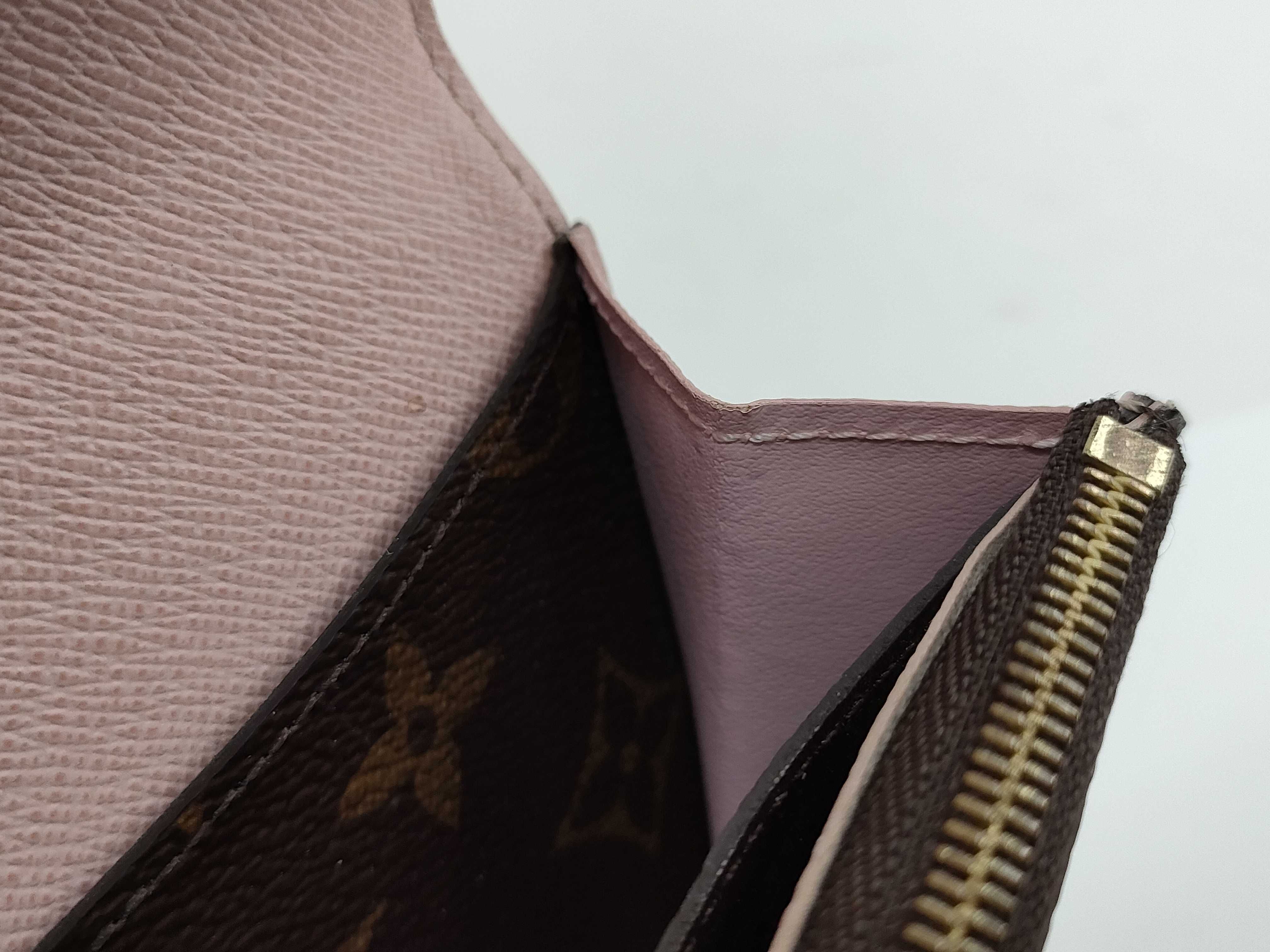 Monogram Emilie Rose Ballerine Wallet with Dust Bag and Box — view 11