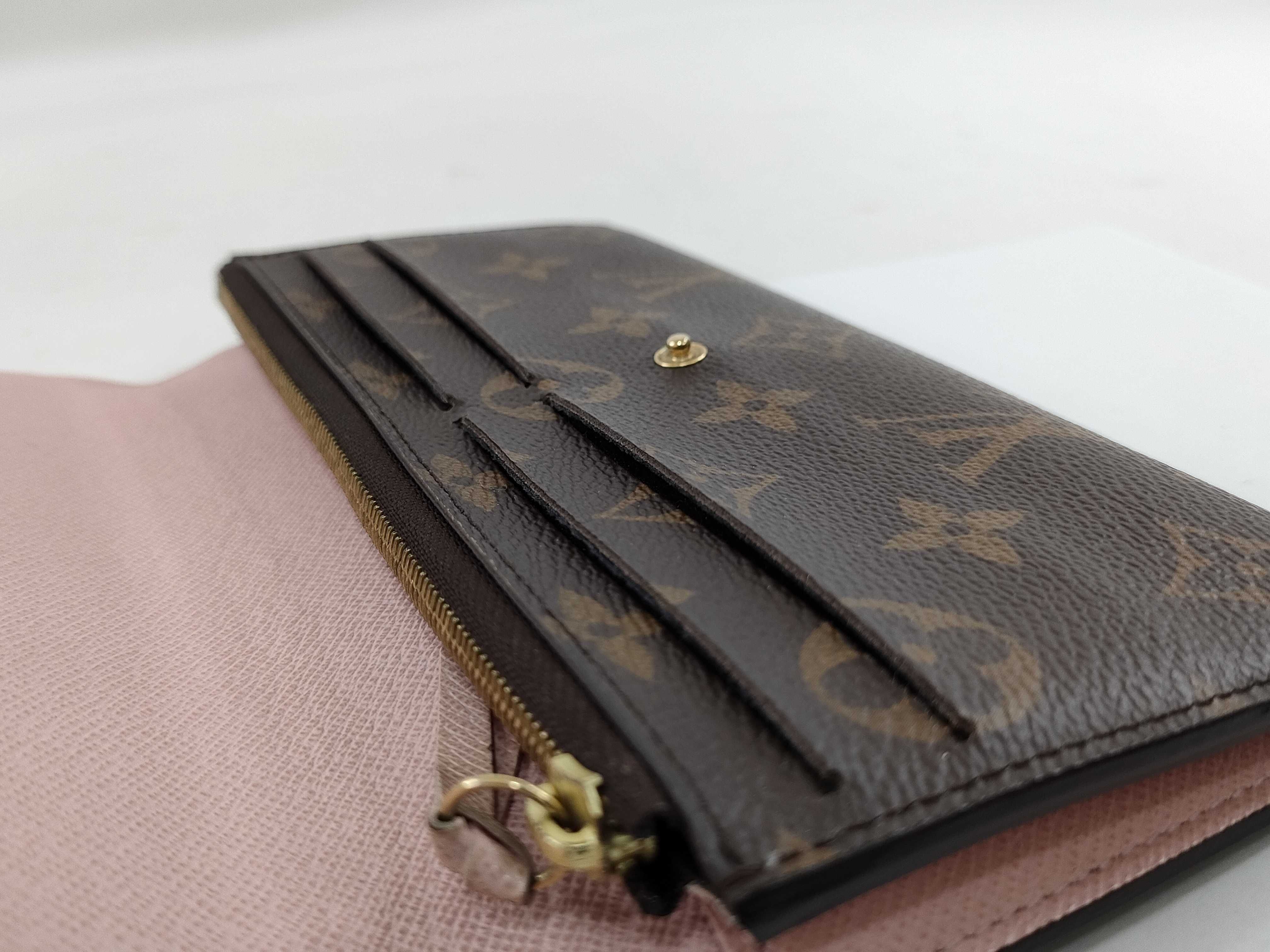 Monogram Emilie Rose Ballerine Wallet with Dust Bag and Box — view 15