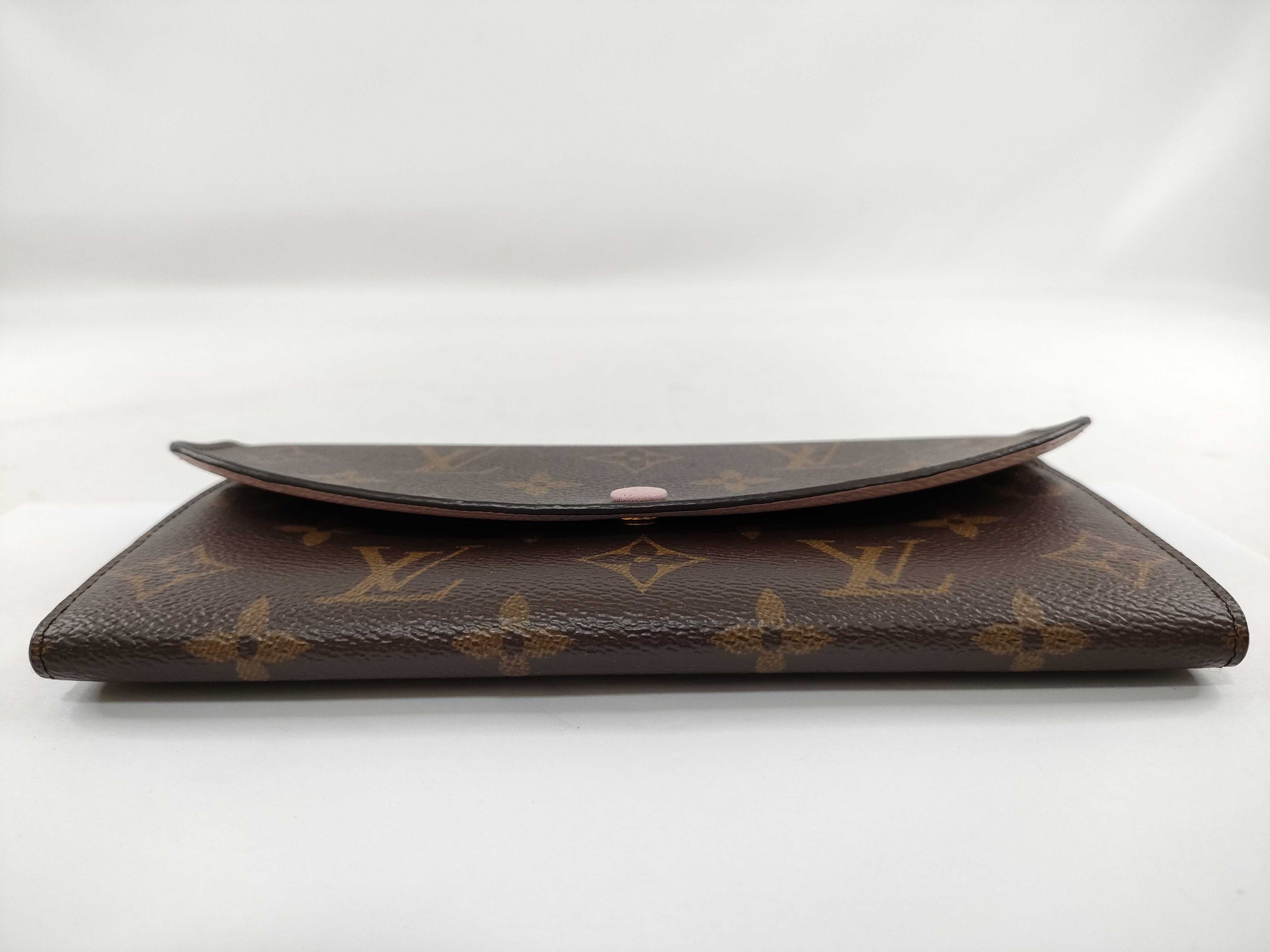 Monogram Emilie Rose Ballerine Wallet with Dust Bag and Box — view 3