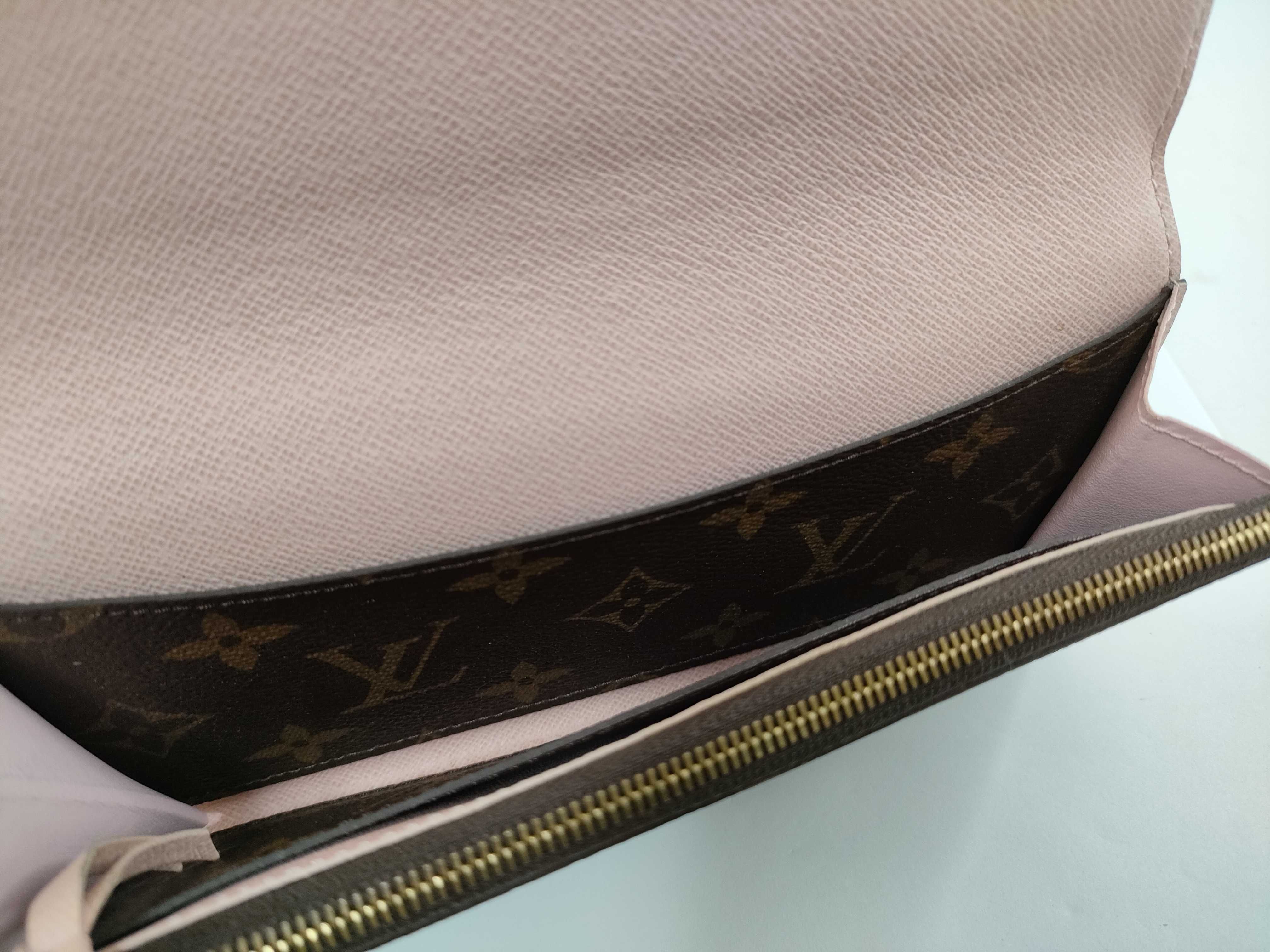 Monogram Emilie Rose Ballerine Wallet with Dust Bag and Box — view 10
