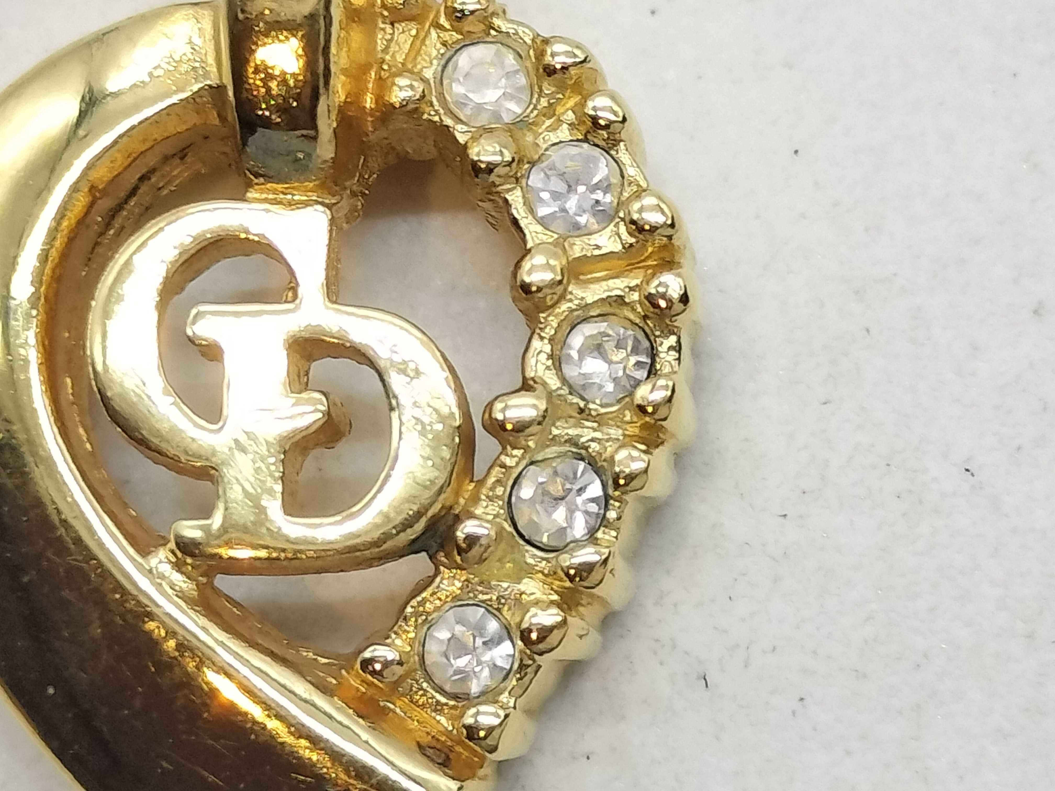 Gold Necklace with Rhinestones — view 2